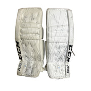 CCM Extreme Flex III - Used Pro Stock Goalie Pads (White)