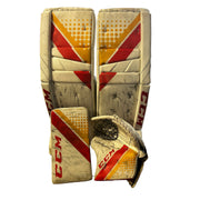 CCM Extreme Flex 5 - Used Pro Stock Goalie Full Set (White/Red/Yellow)