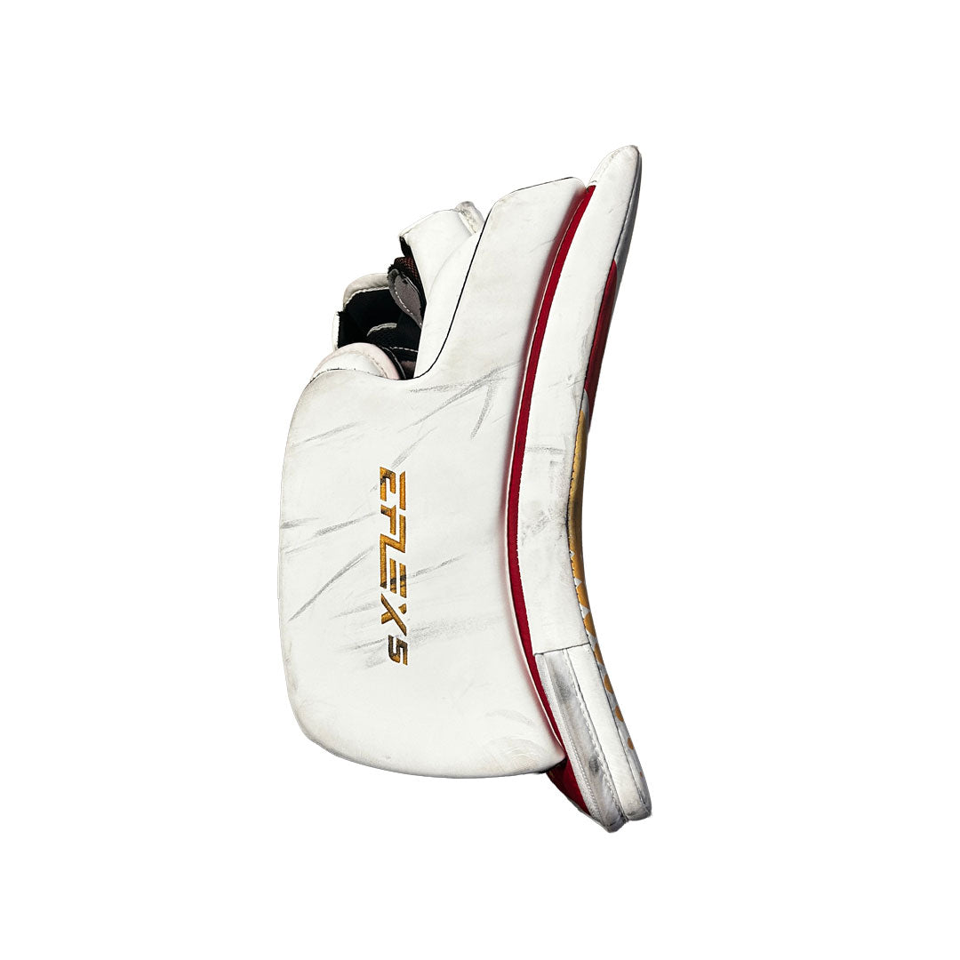 CCM Extreme Flex 5 - Used Pro Stock Goalie Full Set (White/Red/Yellow)