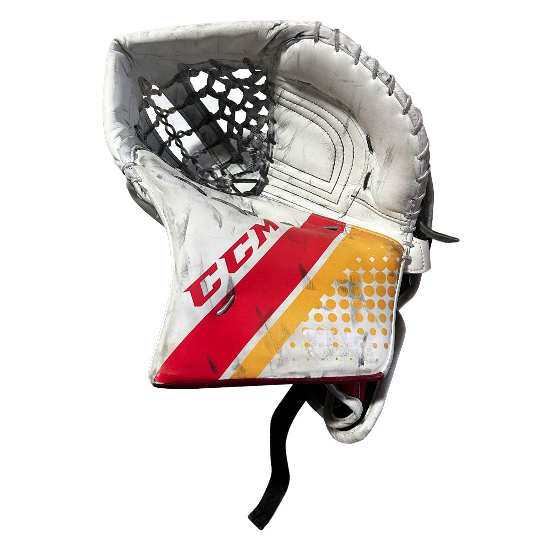 CCM Extreme Flex 5 - Used Pro Stock Goalie Full Set (White/Red/Yellow)