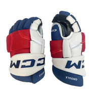 CCM HGQLPP - NHL Pro Stock Glove - Benoit-Olivier Groulx (Blue/Red/White)