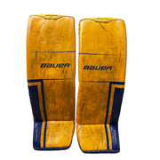Bauer Supreme Shadow - Used Pro Stock Goalie Pads (Yellow/Blue)