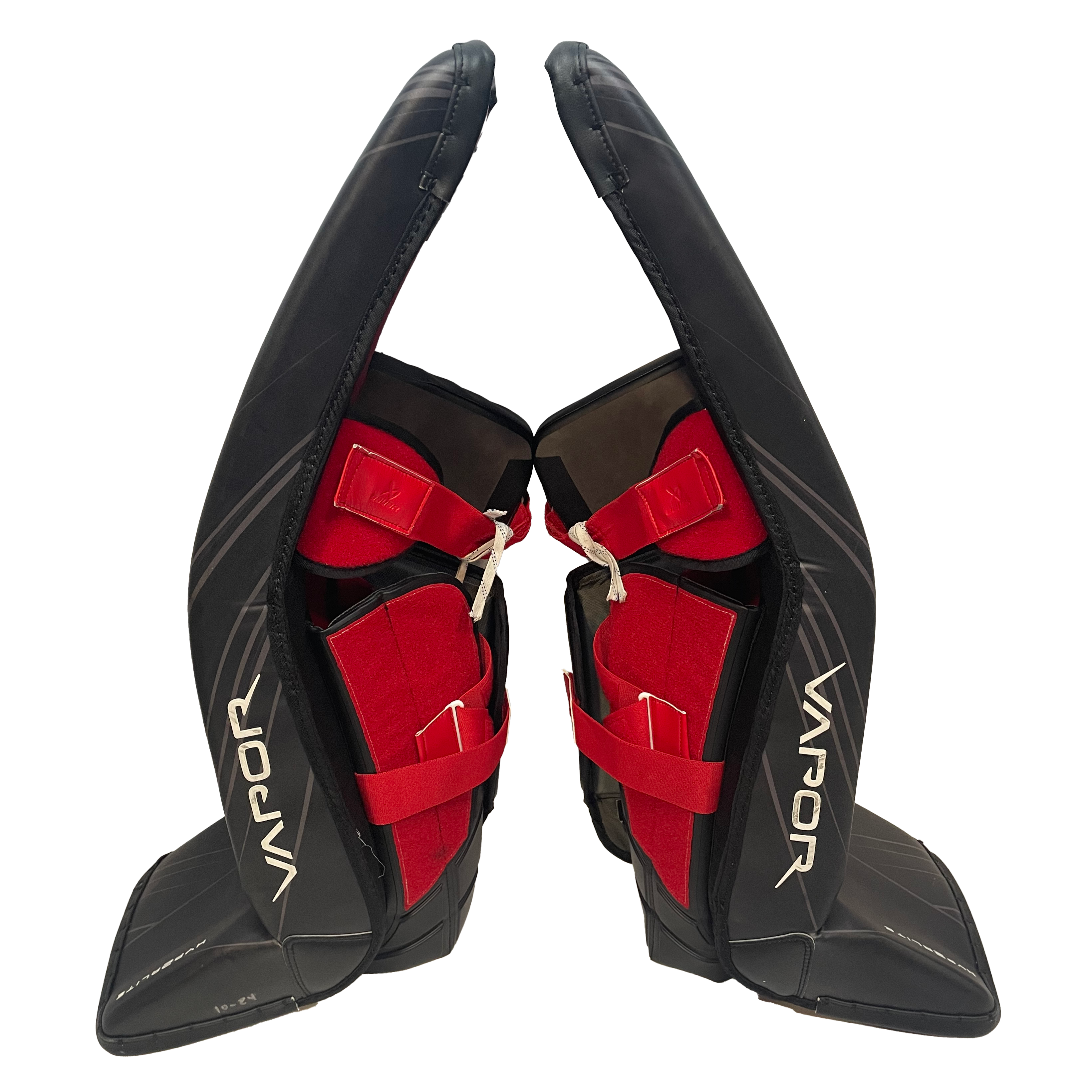 Bauer Vapor Hyperlite 2 - Used Pro Stock Goalie Full Set (Black/Yellow/Red)