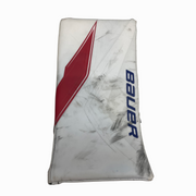 Bauer Vapor Flylite - Used Jacob Fowler NHL Pro Stock Goalie Blocker - Montreal Canadiens (White/Blue/Red)