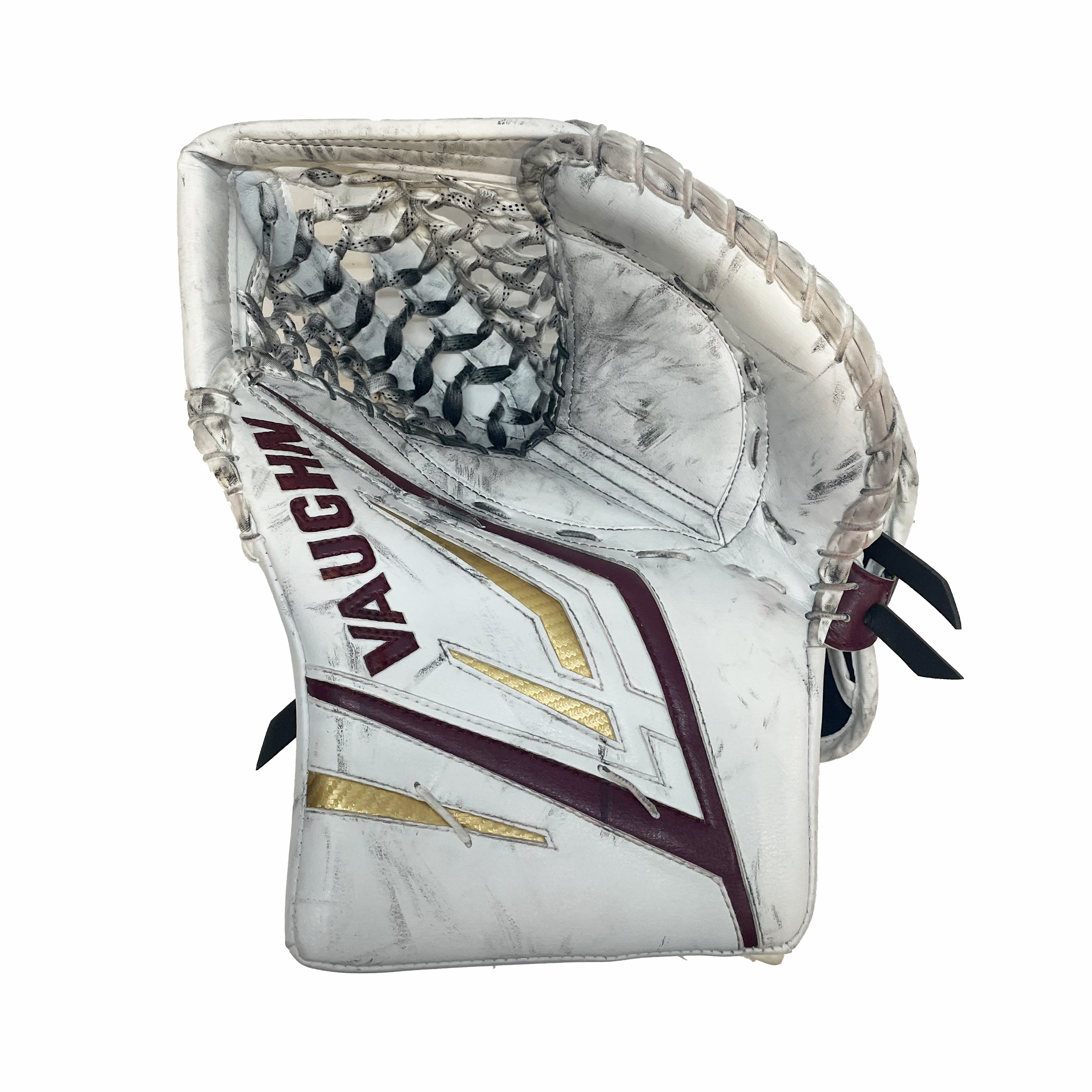 Vaughn Velocity VX1 - Used NCAA Pro Stock Goalie Full Set (White/Maroon/Gold)