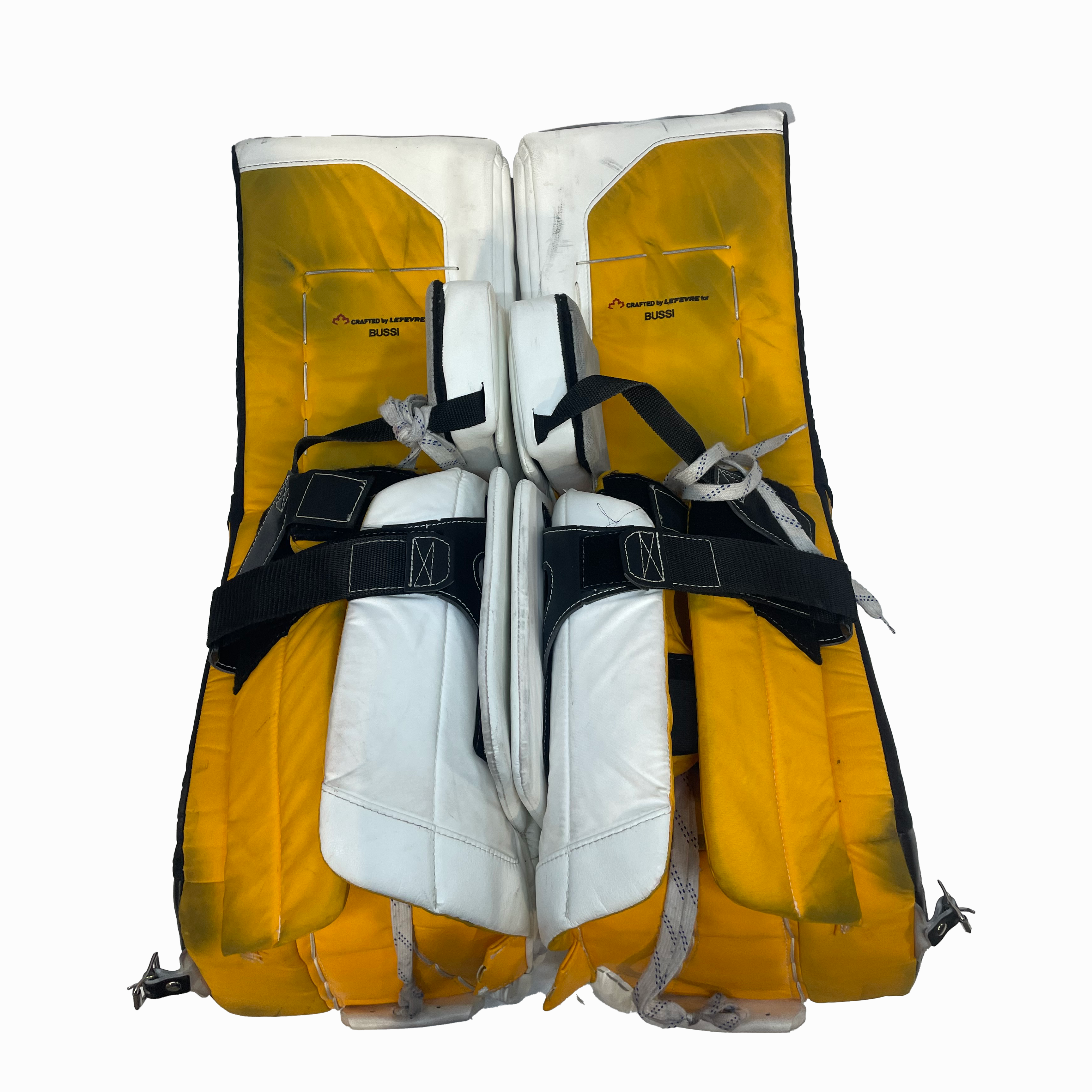 TRUE L20.2 - Used Full Right Pro Stock Goalie Full Set (White/Yellow/Black)