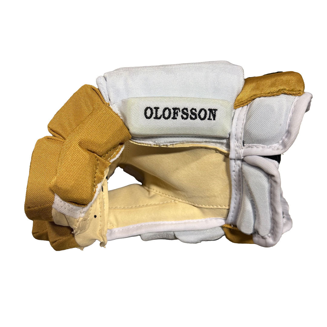 Bauer Pro Series - NHL Pro Stock Glove - Victor Olofsson (White/Gold/Black)