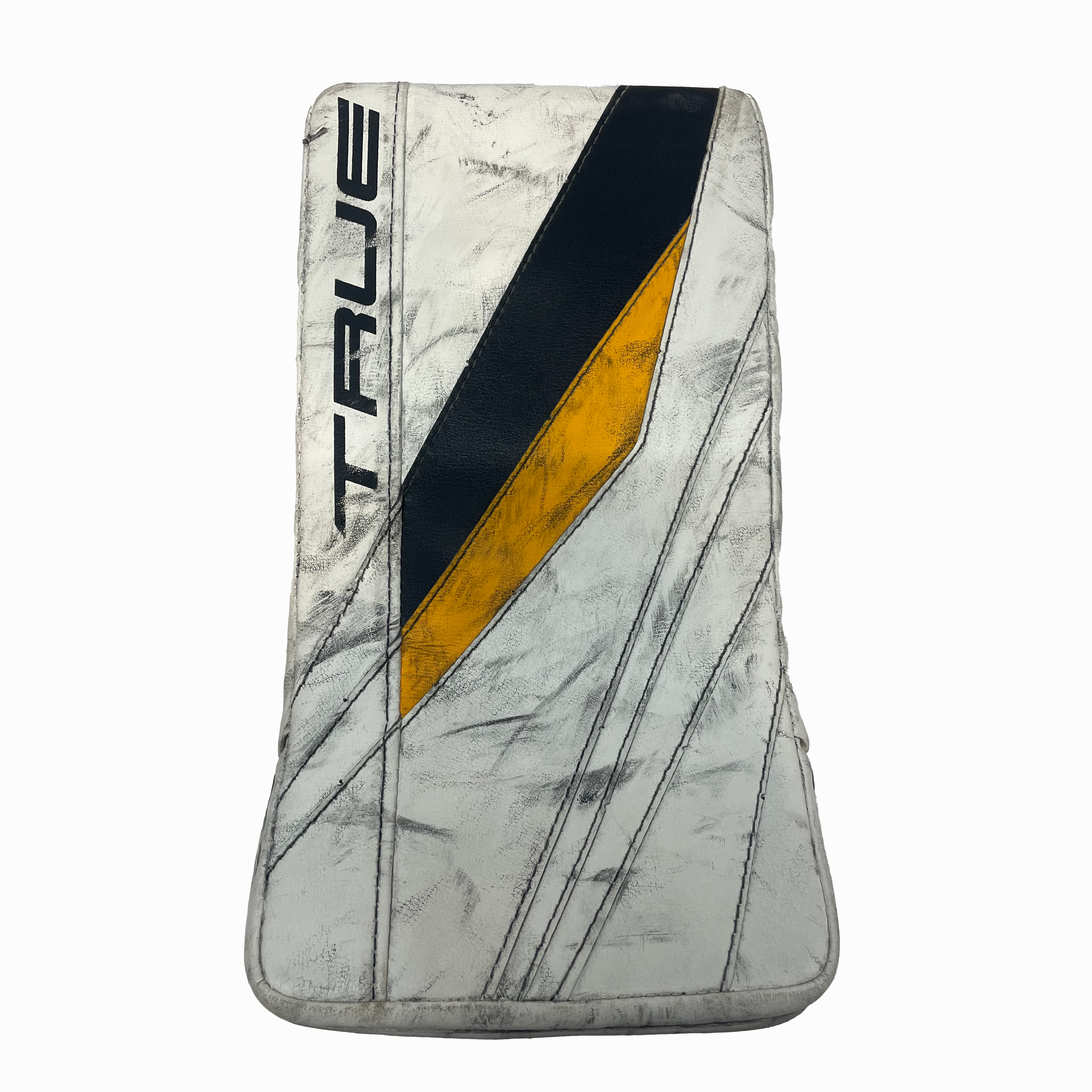 TRUE L20.2 - Used Full Right Pro Stock Goalie Full Set (White/Yellow/Black)