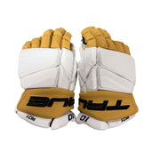 True Catalyst 9X - NHL Pro Stock Glove - Nick Roy (White/Gold/Black)