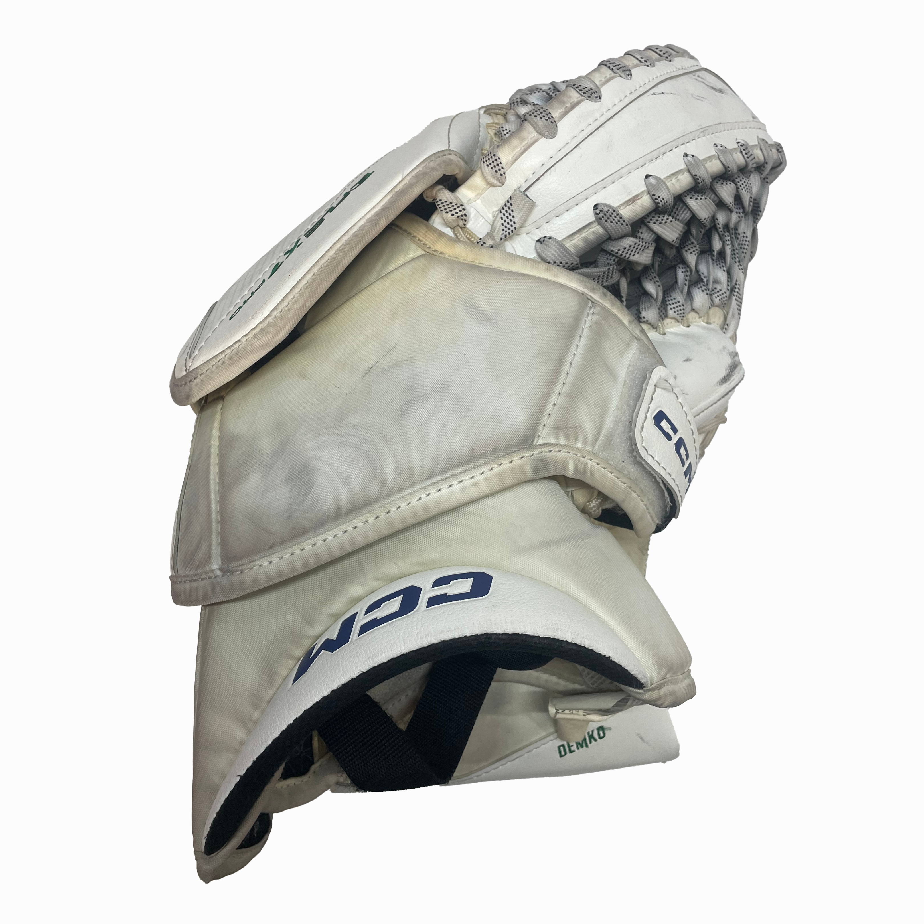 CCM Extreme Flex 7 Pro - Used NHL Pro Stock Goalie Trapper - Thatcher Demko (NHL)