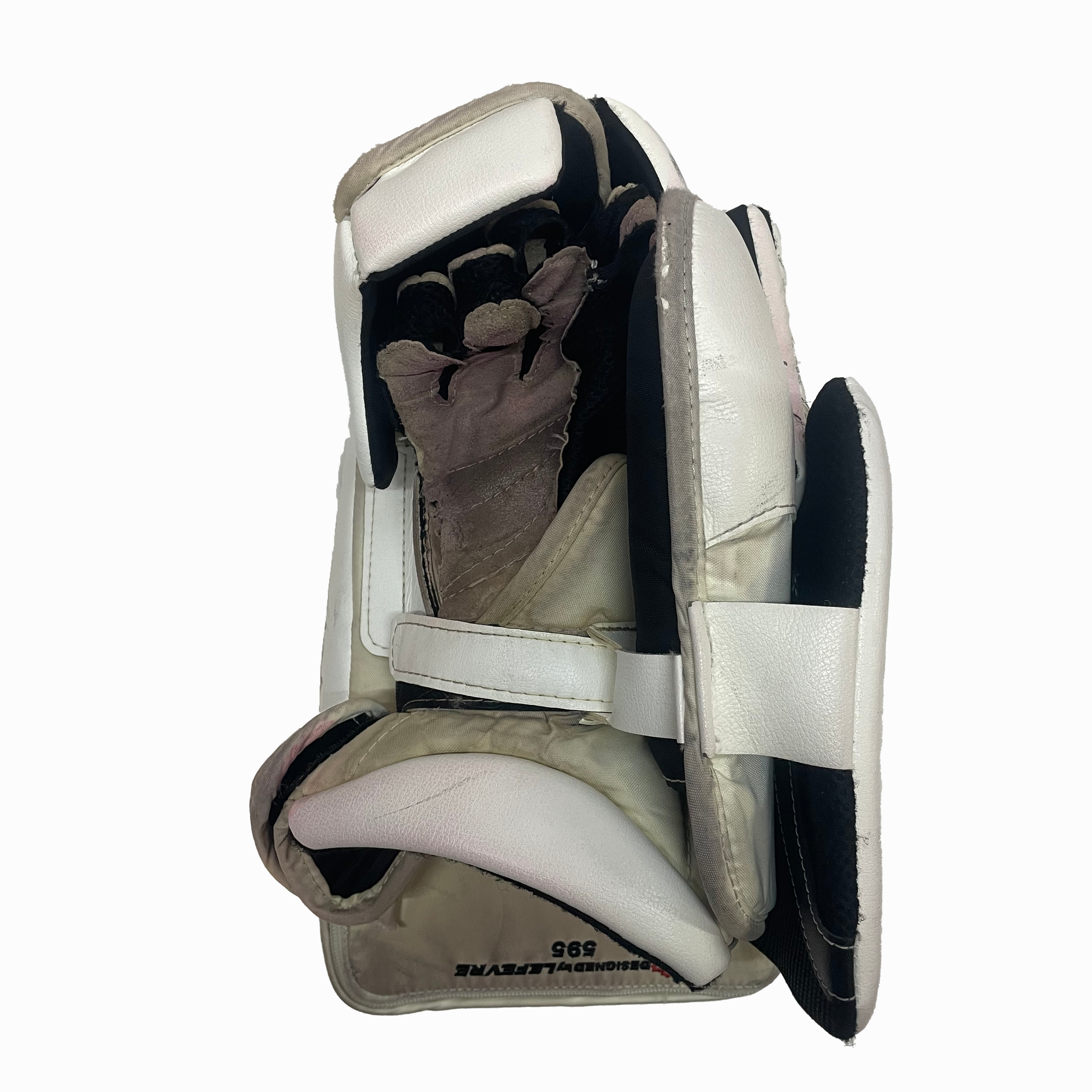 True Catalyst 9x3 - Used Pro Stock NCAA Goalie Blocker (White)