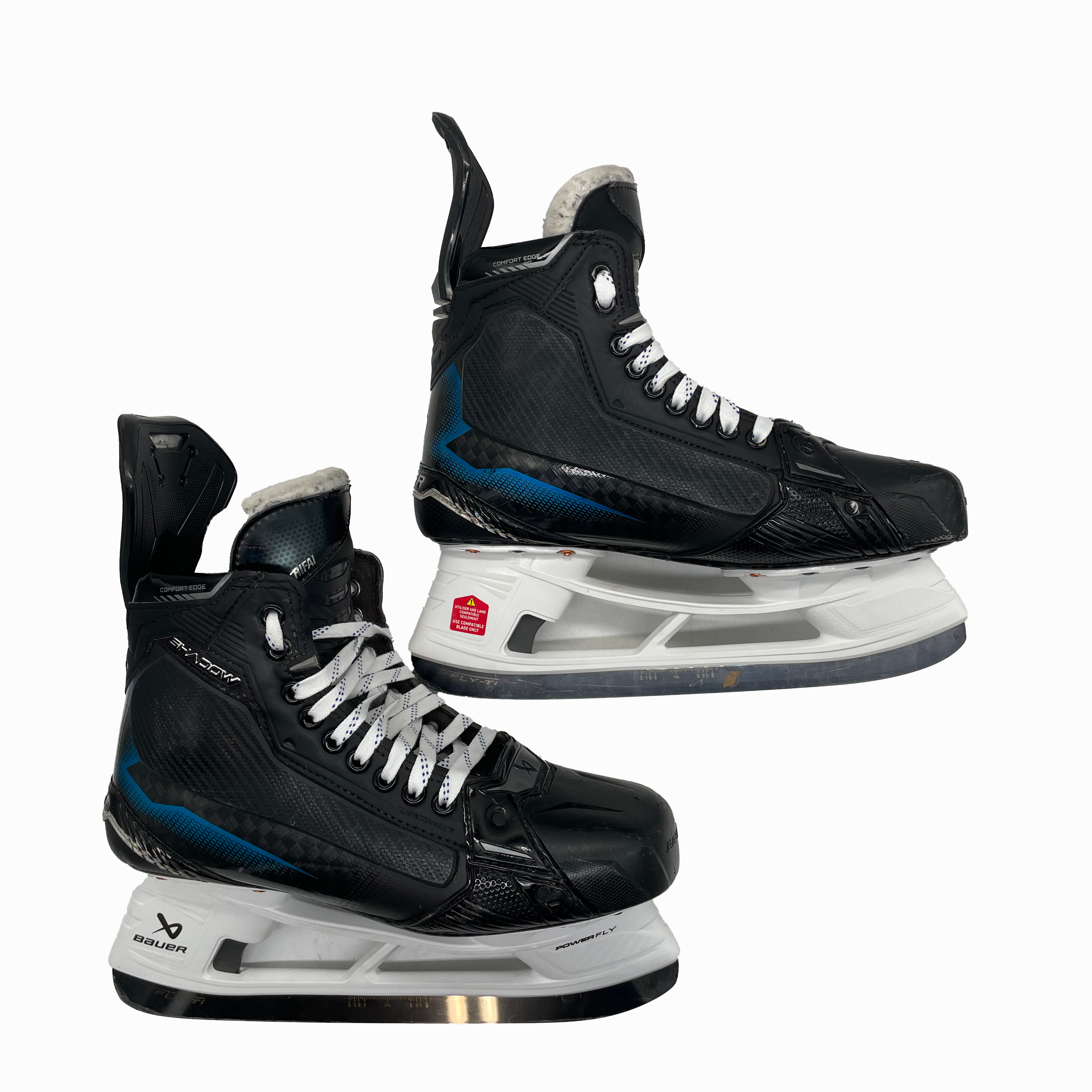 Bauer Supreme Shadow - Used Pro Stock Hockey Skates - Size 10 (Blue)