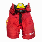 CCM HPTK - Used NHL Pro Stock Hockey Pants - Calgary Flames (Red/Yellow)