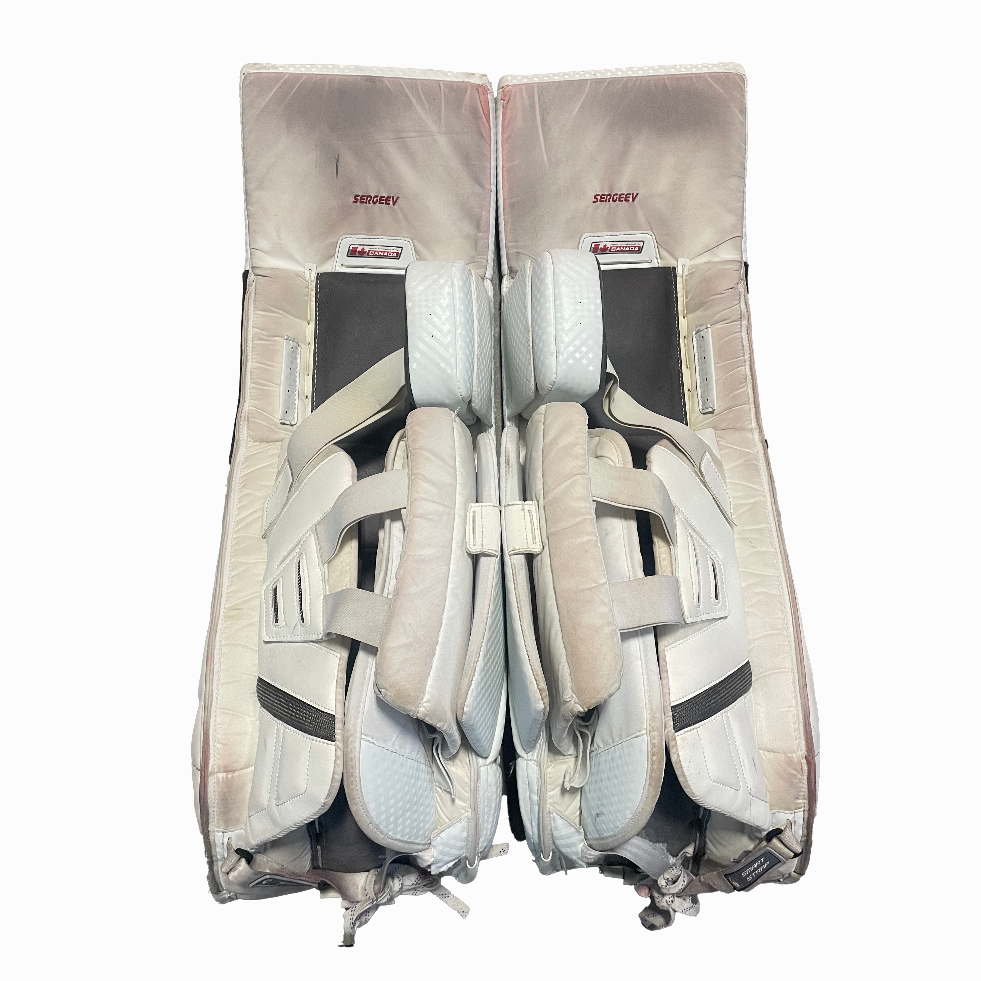 Brians Ico1k - Used Pro Stock Goalie Full Set (White/Red/Yellow)