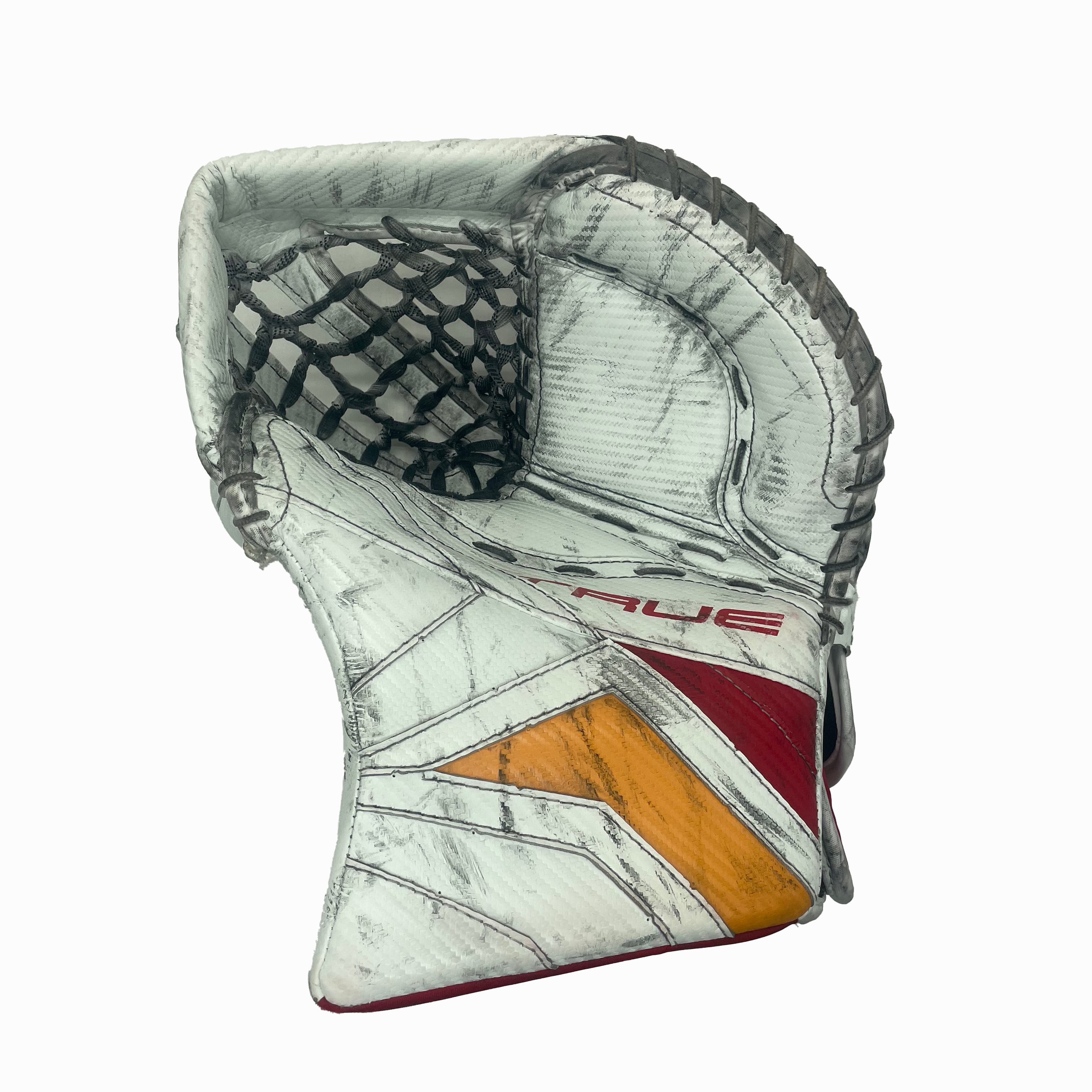 True Catalyst PX5 - Used Pro Stock Goalie Full Set (White/Red/Yellow)