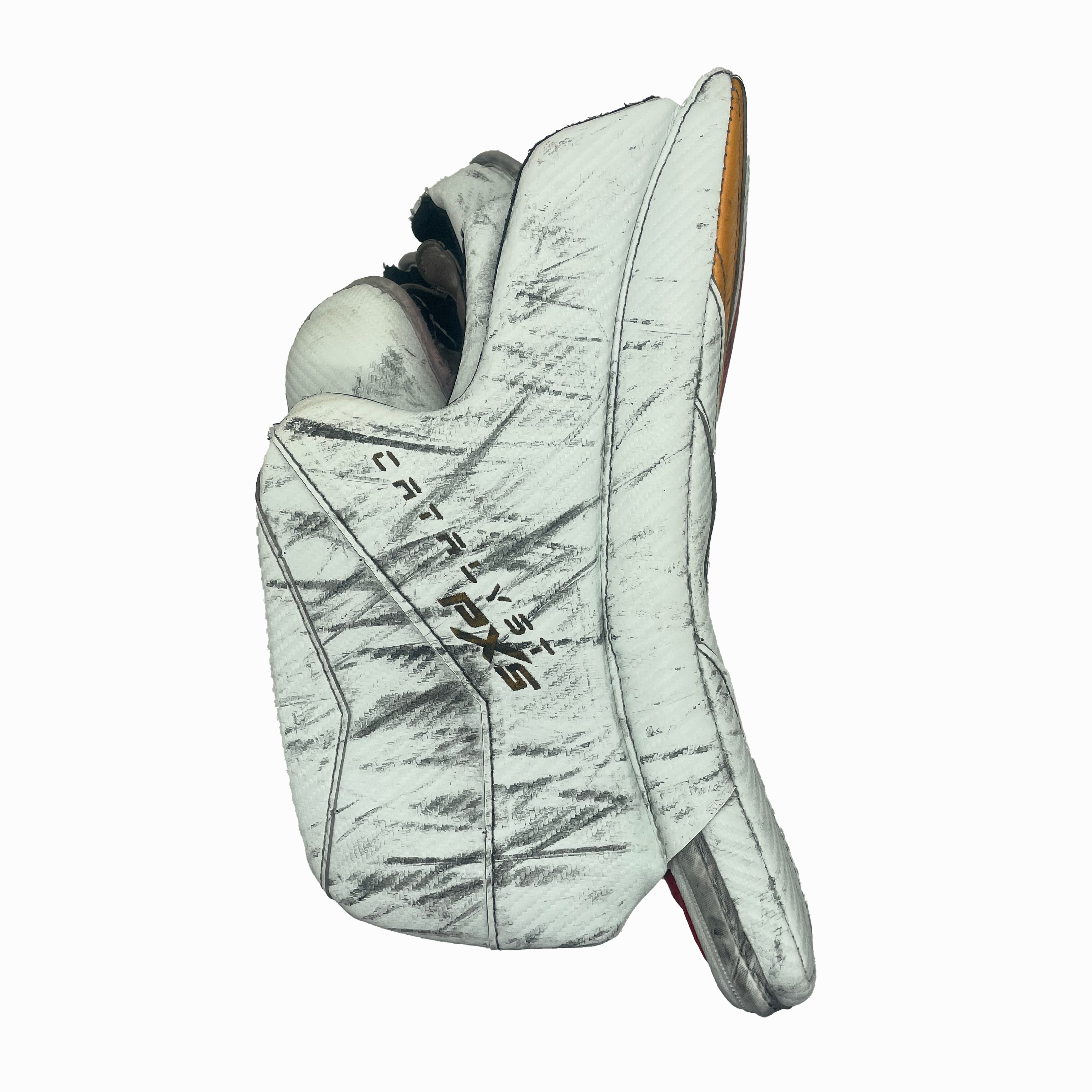 True Catalyst PX5 - Used Pro Stock Goalie Full Set (White/Red/Yellow)