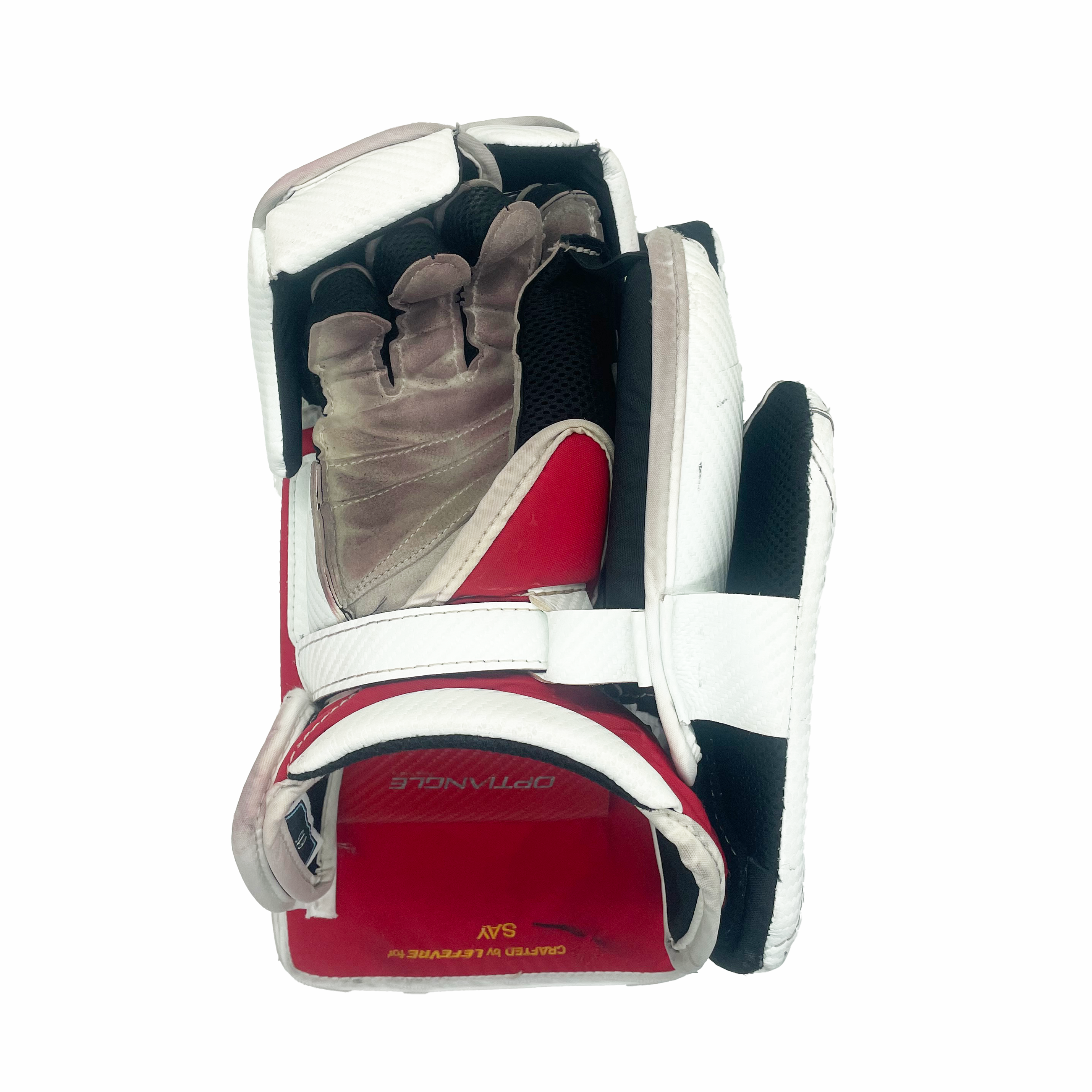 True Catalyst PX5 - Used Pro Stock Goalie Full Set (White/Red/Yellow)