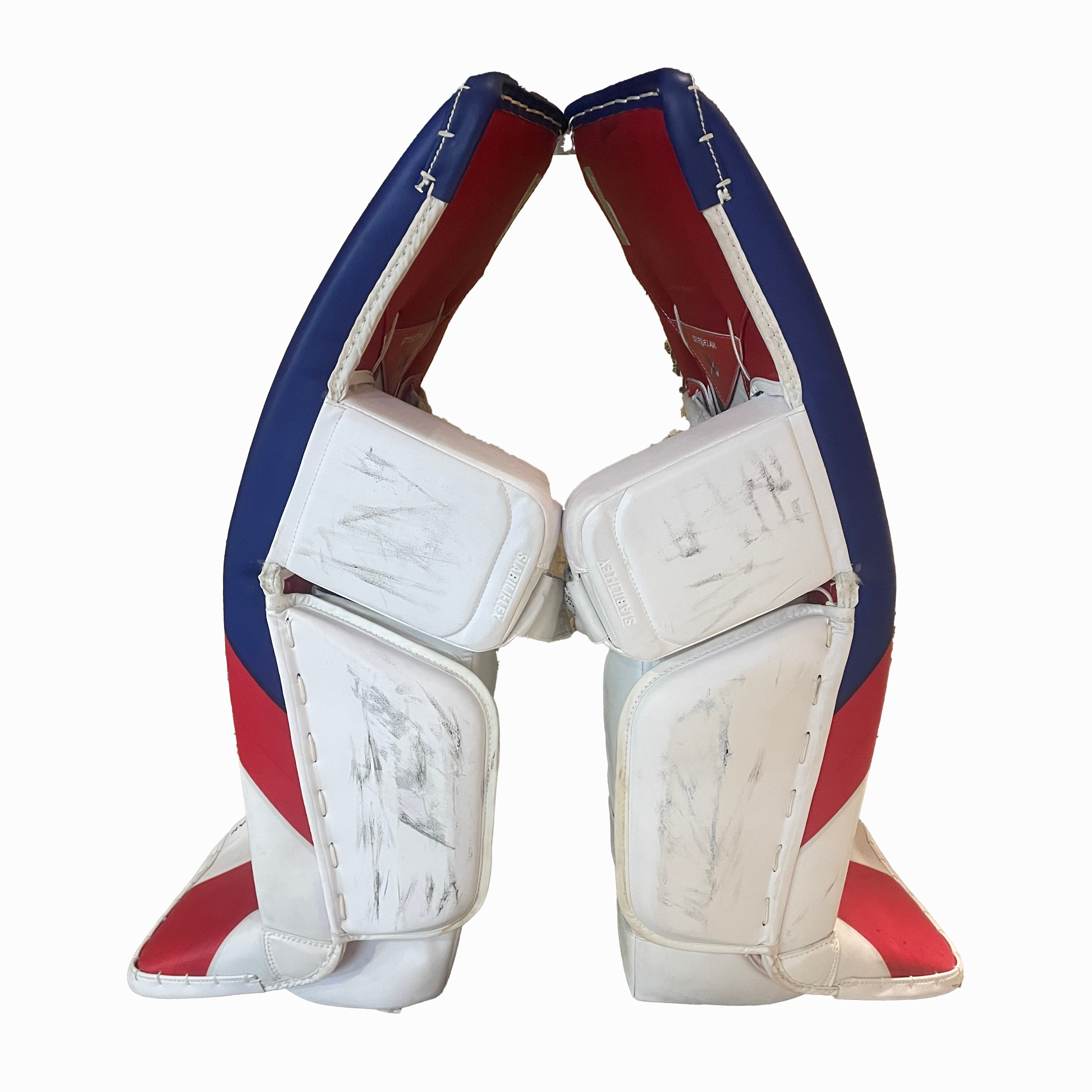 Bauer Vapor Hyperlite 2 - Used Pro Stock Goalie Full Set (White/Red/Blue) *Team Czechia