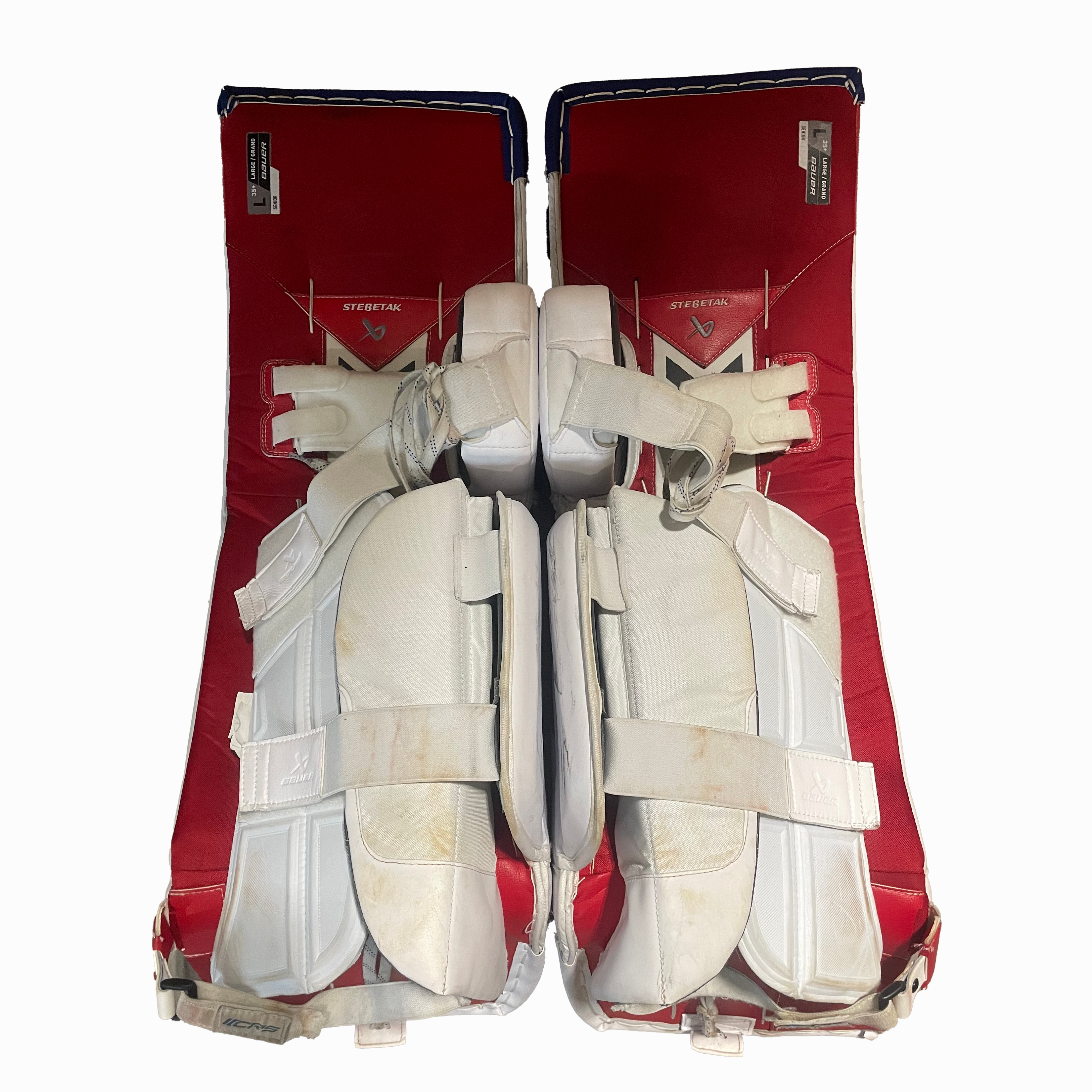 Bauer Vapor Hyperlite 2 - Used Pro Stock Goalie Full Set (White/Red/Blue) *Team Czechia