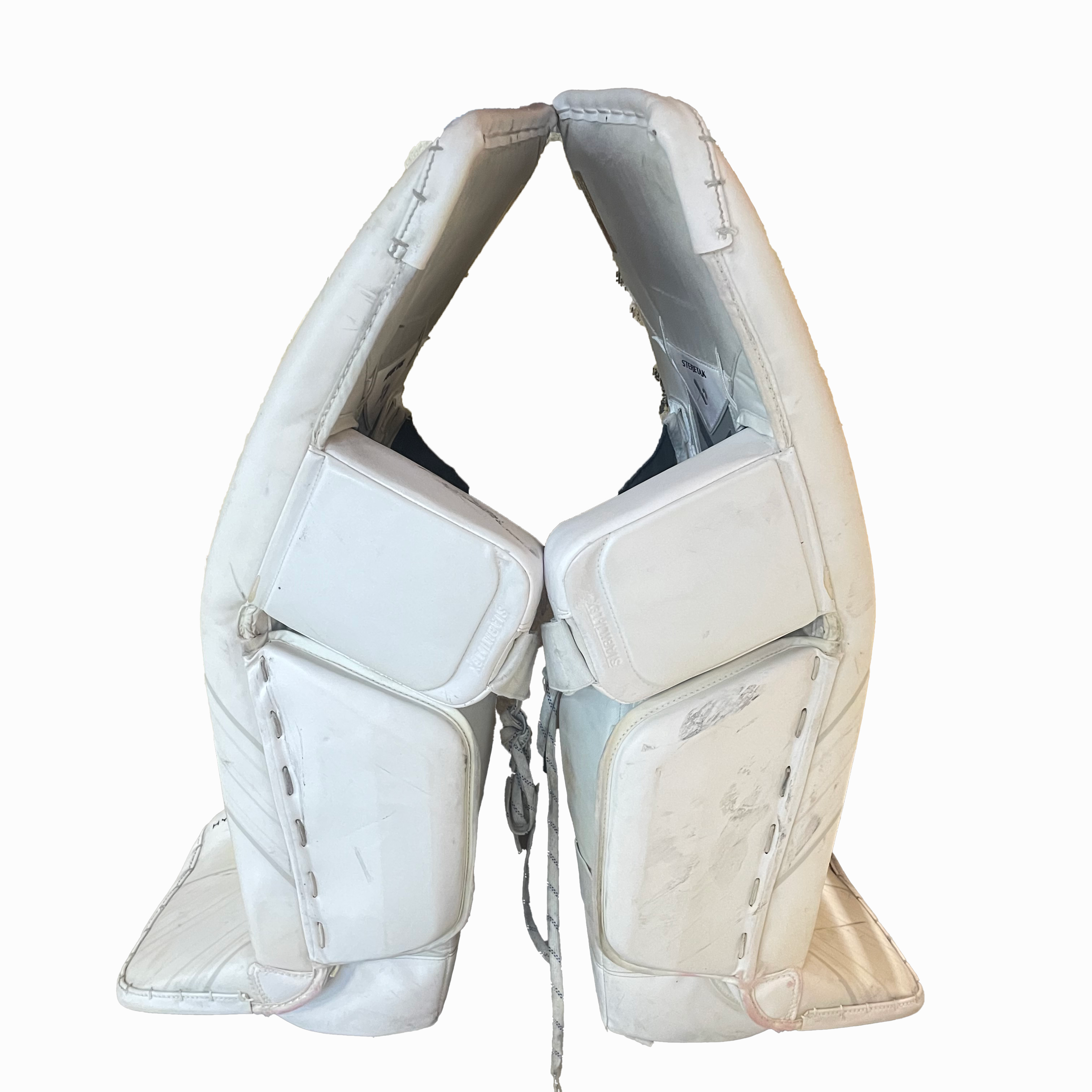 Bauer Vapor Hyperlite 2 - Used Pro Stock Goalie Full Set (White/Red/Powder Blue)