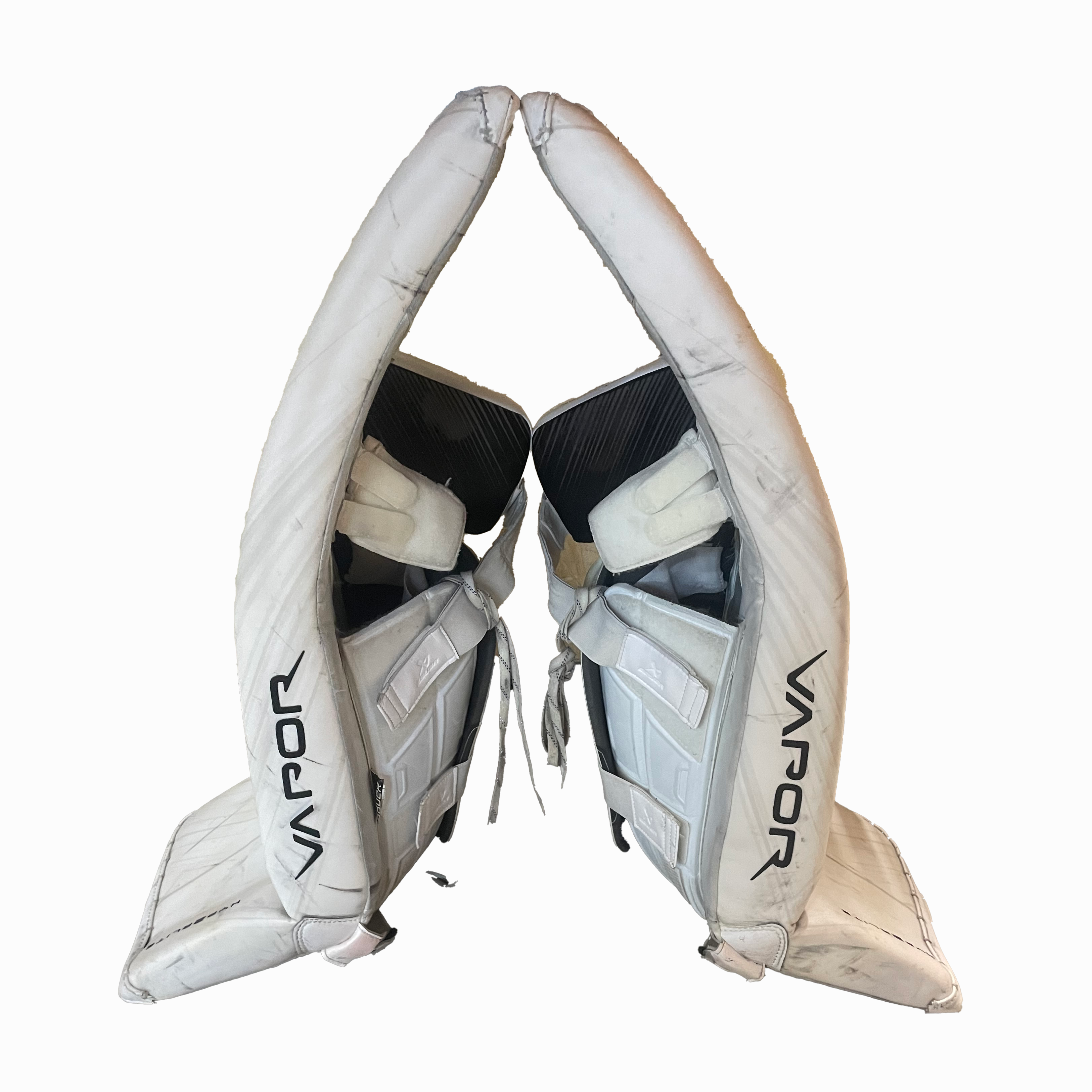 Bauer Vapor Hyperlite 2 - Used Pro Stock Goalie Full Set (White/Red/Powder Blue)