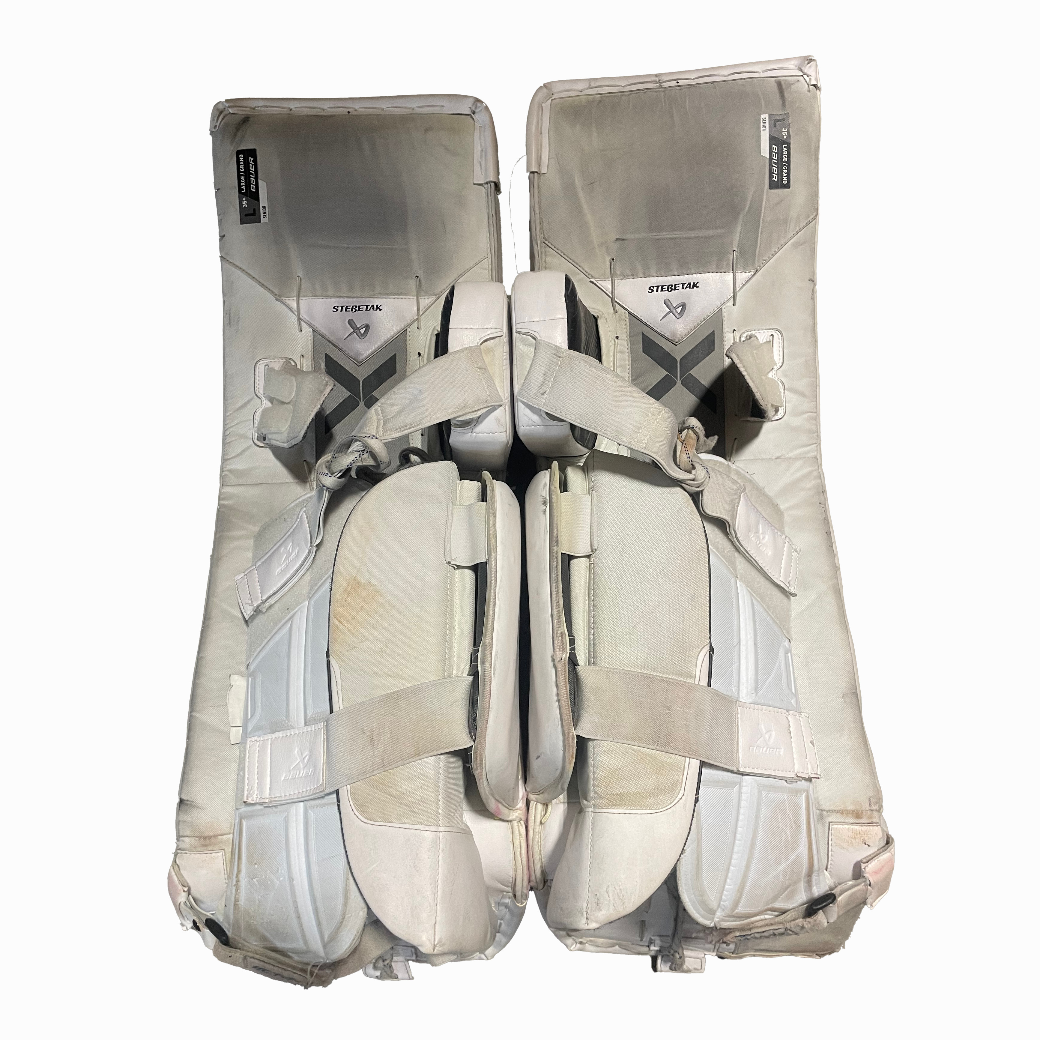 Bauer Vapor Hyperlite 2 - Used Pro Stock Goalie Full Set (White/Red/Powder Blue)