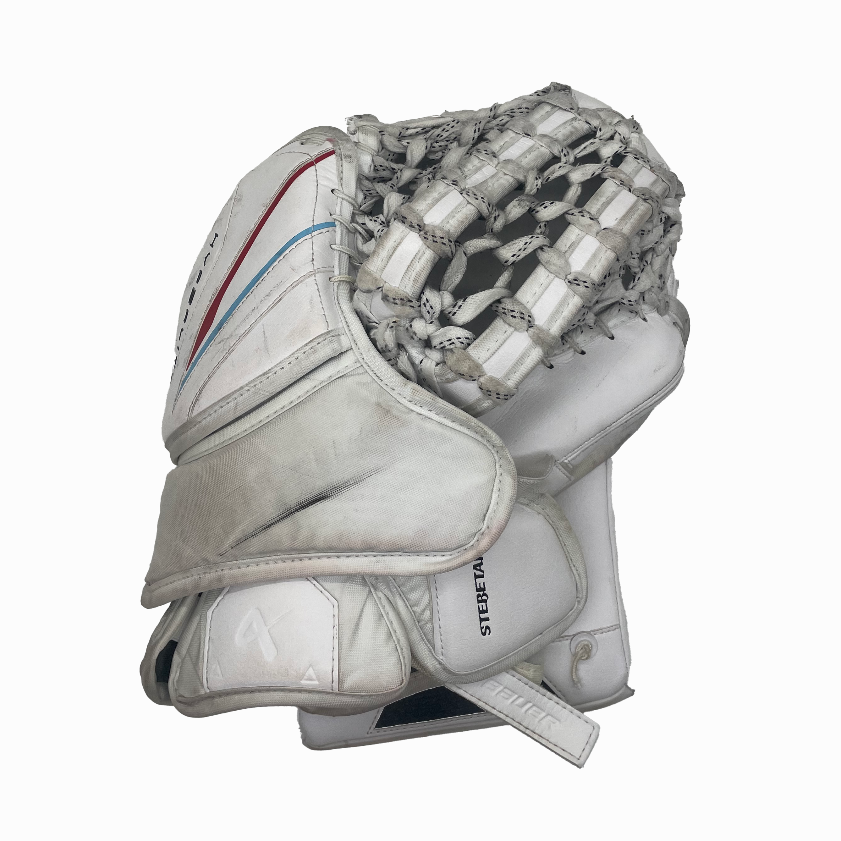 Bauer Vapor Hyperlite 2 - Used Pro Stock Goalie Full Set (White/Red/Powder Blue)