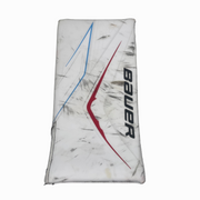 Bauer Vapor Flylite - Used Pro Stock Goalie Blocker (White/Red/Powder Blue)