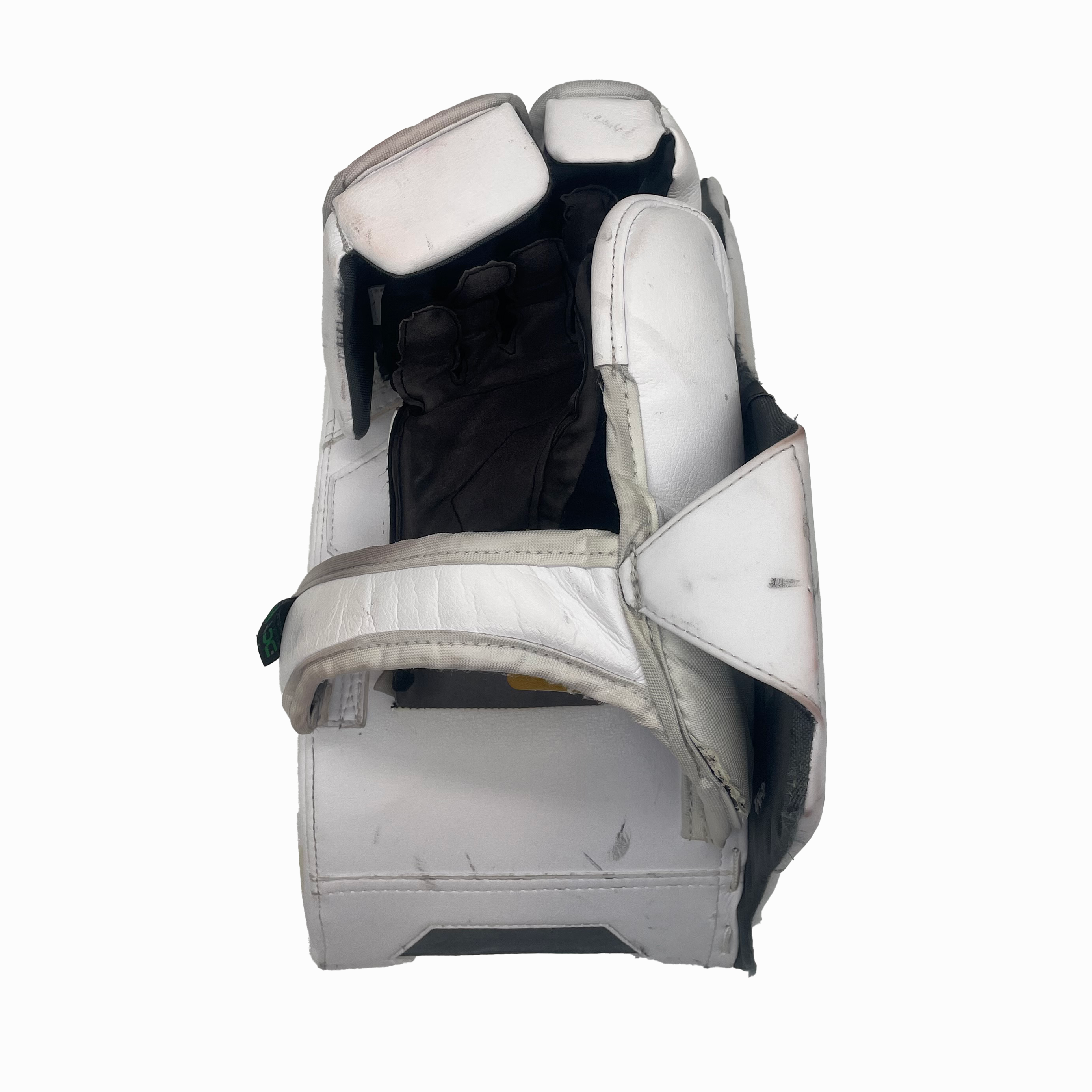 Bauer Vapor Flylite - Used Pro Stock Goalie Blocker (White/Red/Powder Blue)