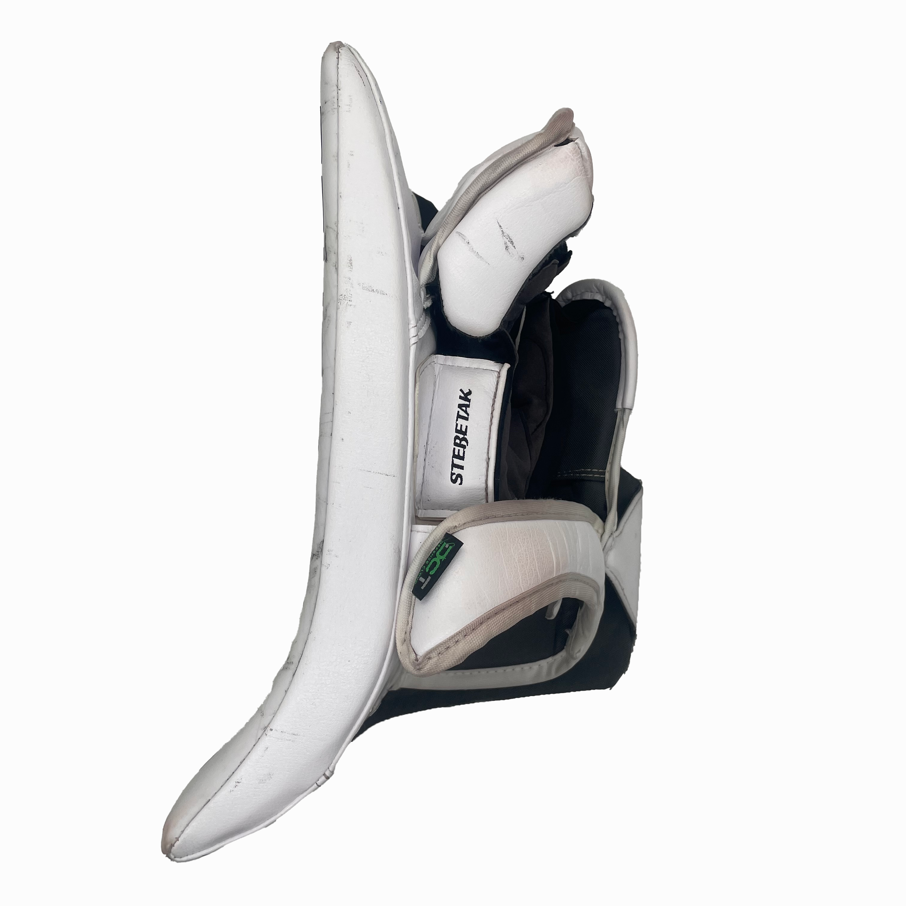 Bauer Vapor Hyperlite 2 - Used Pro Stock Goalie Blocker (White/Red/Powder Blue)