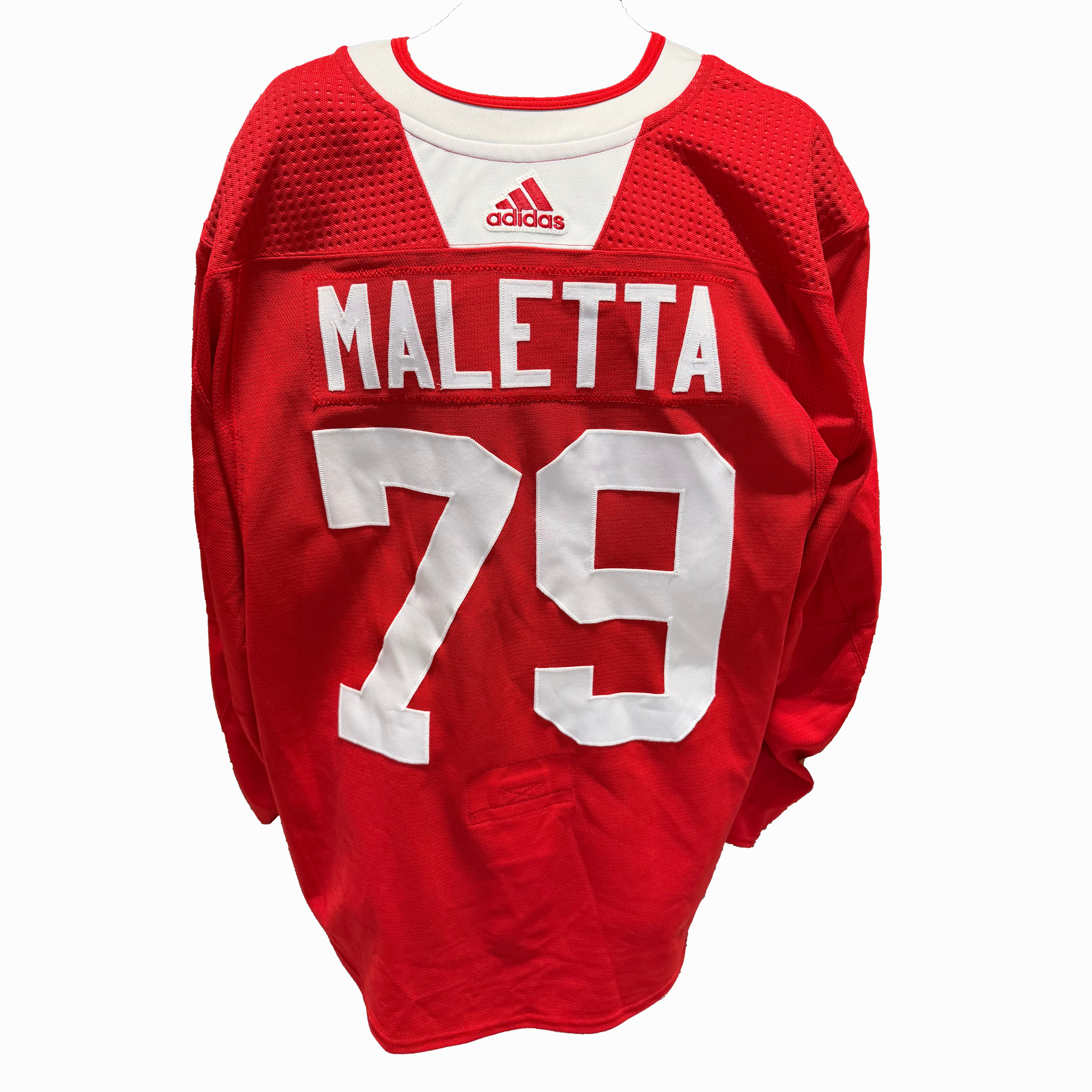 NHL - Used Chicago Blackhawks Adidas Practice Jersey With Namebars (Red)