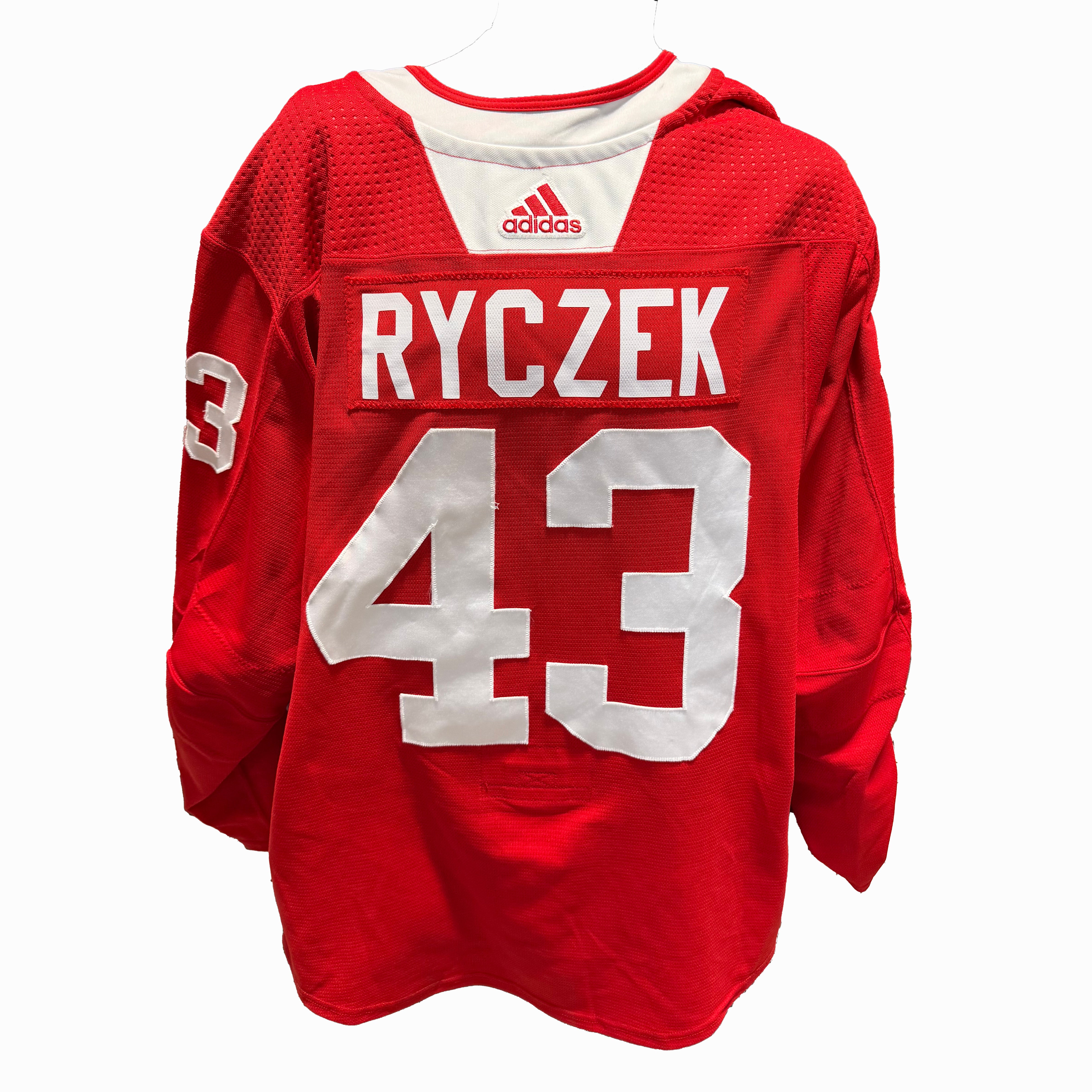 NHL - Used Chicago Blackhawks Adidas Practice Jersey With Namebars (Red)
