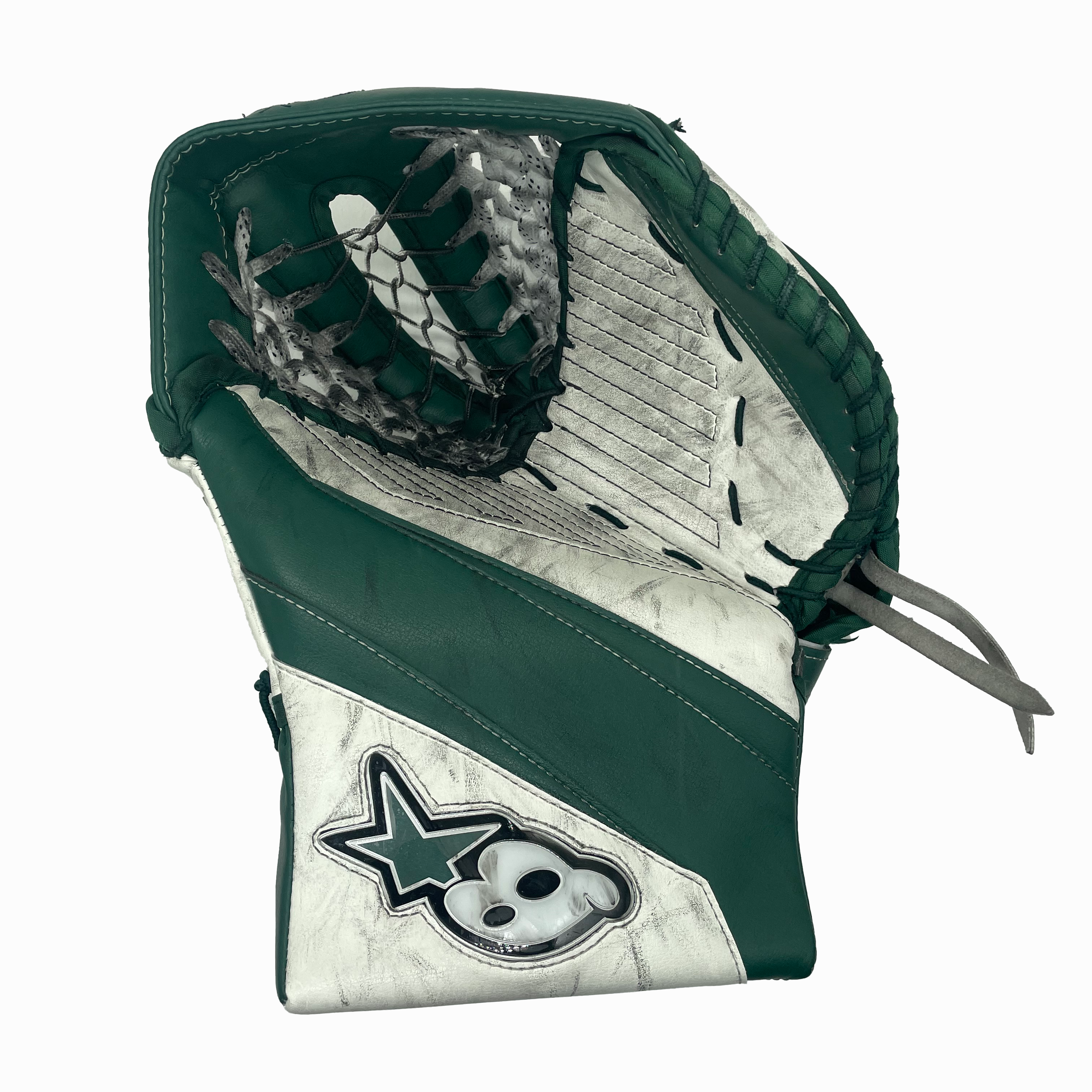 Brian's Eclipse - Used NCAA Pro Stock Goalie Glove (White/Green)