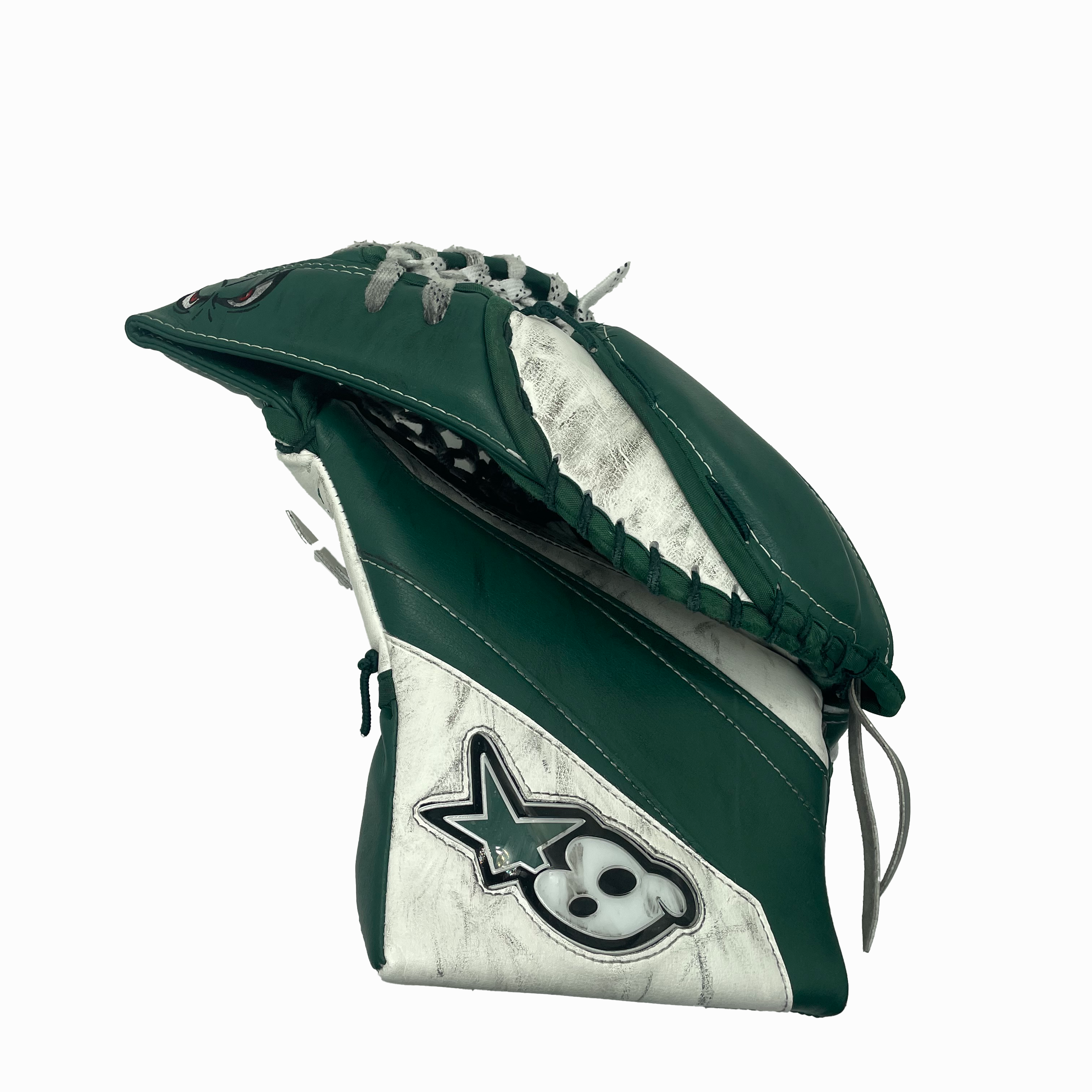 Brian's Eclipse - Used NCAA Pro Stock Goalie Glove (White/Green)