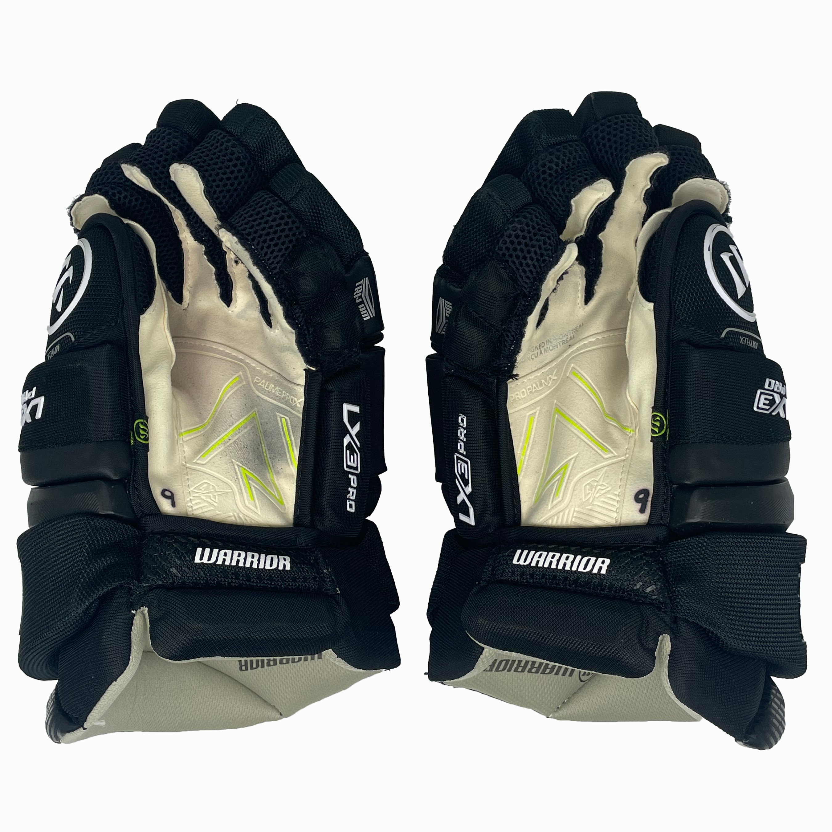 Warrior Alpha LX3 Pro - Used Pro Stock Hockey Glove (Black)