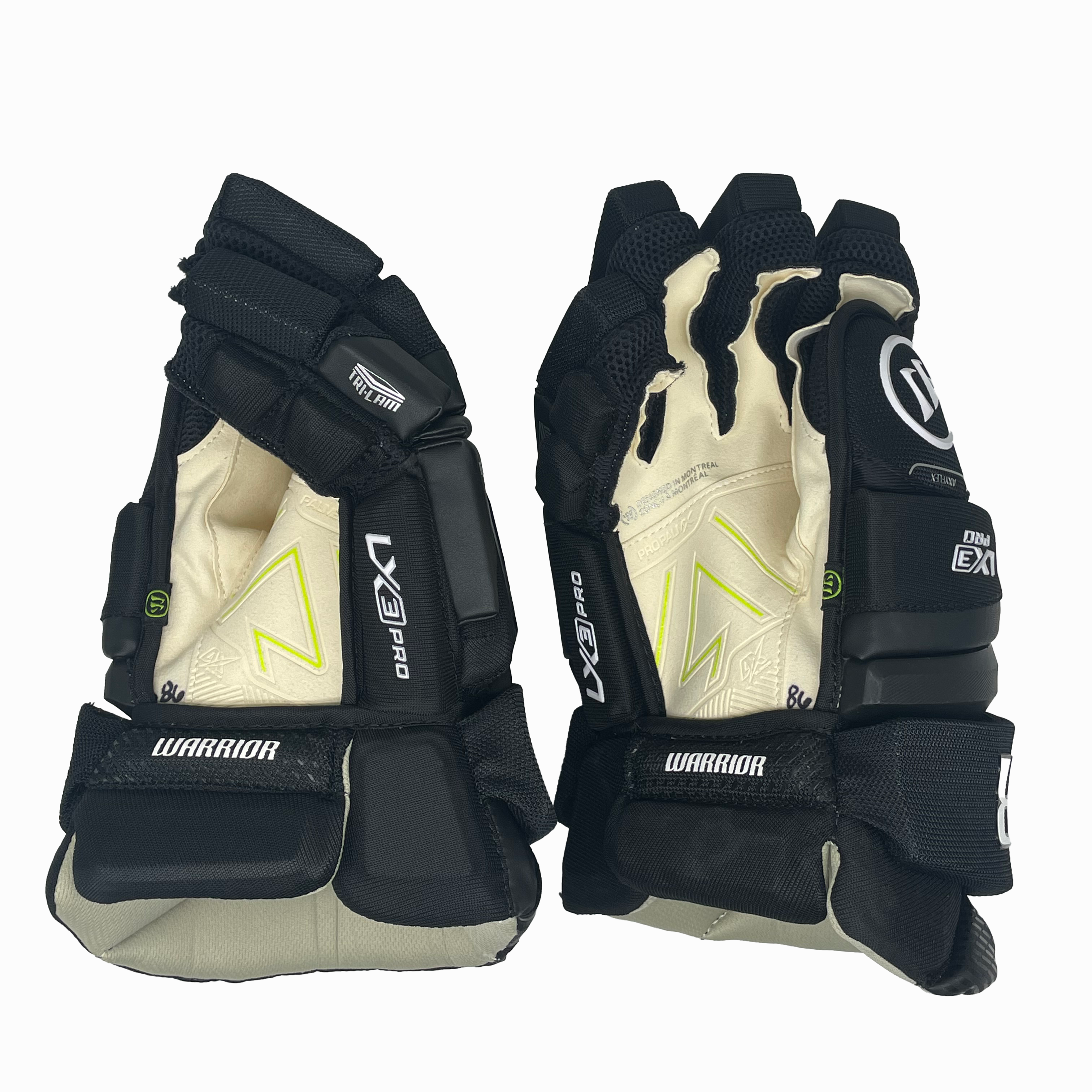 Warrior Alpha LX3 Pro - Pro Stock Hockey Glove (Black)