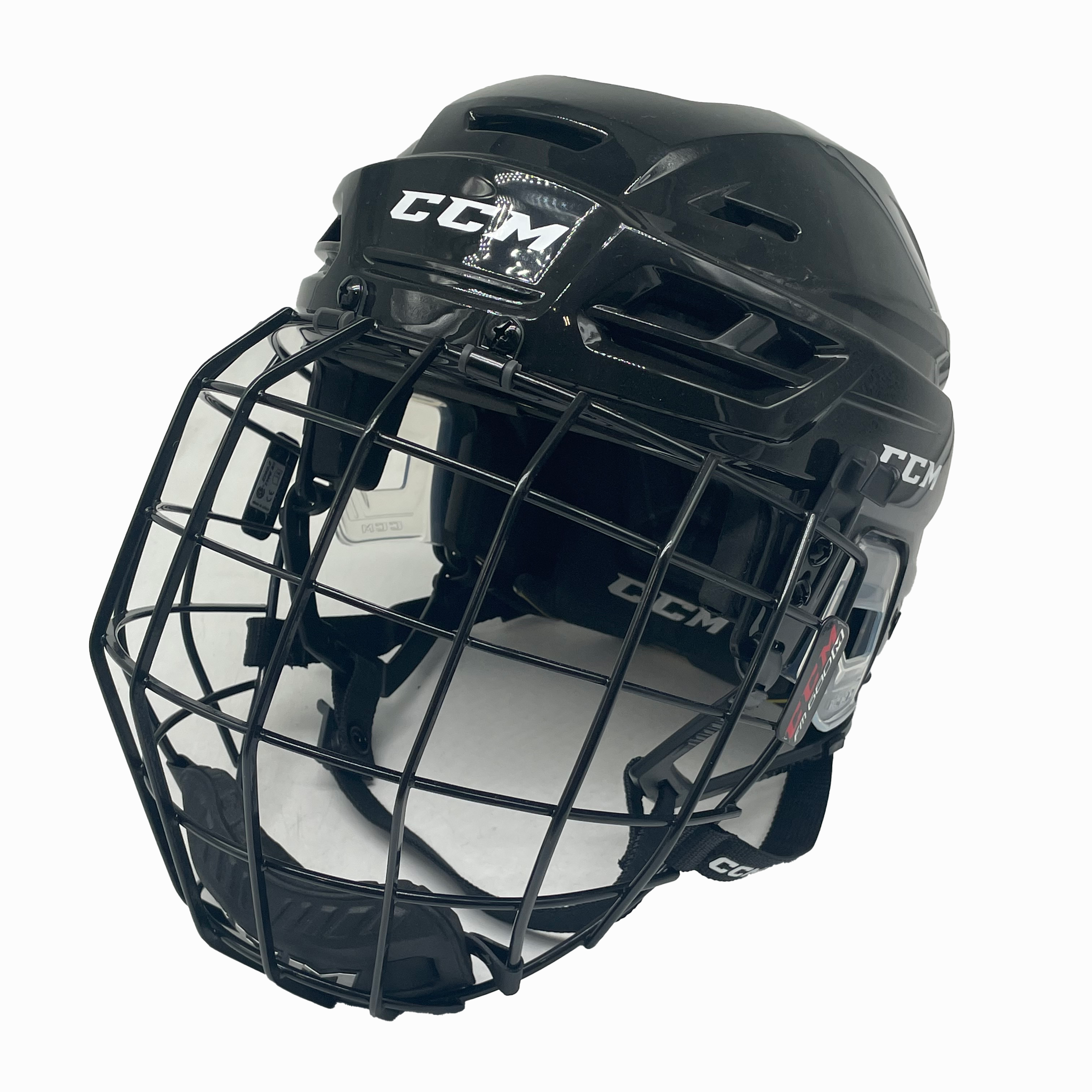 CCM Tacks 310 - Hockey Helmet With Cage (Black)