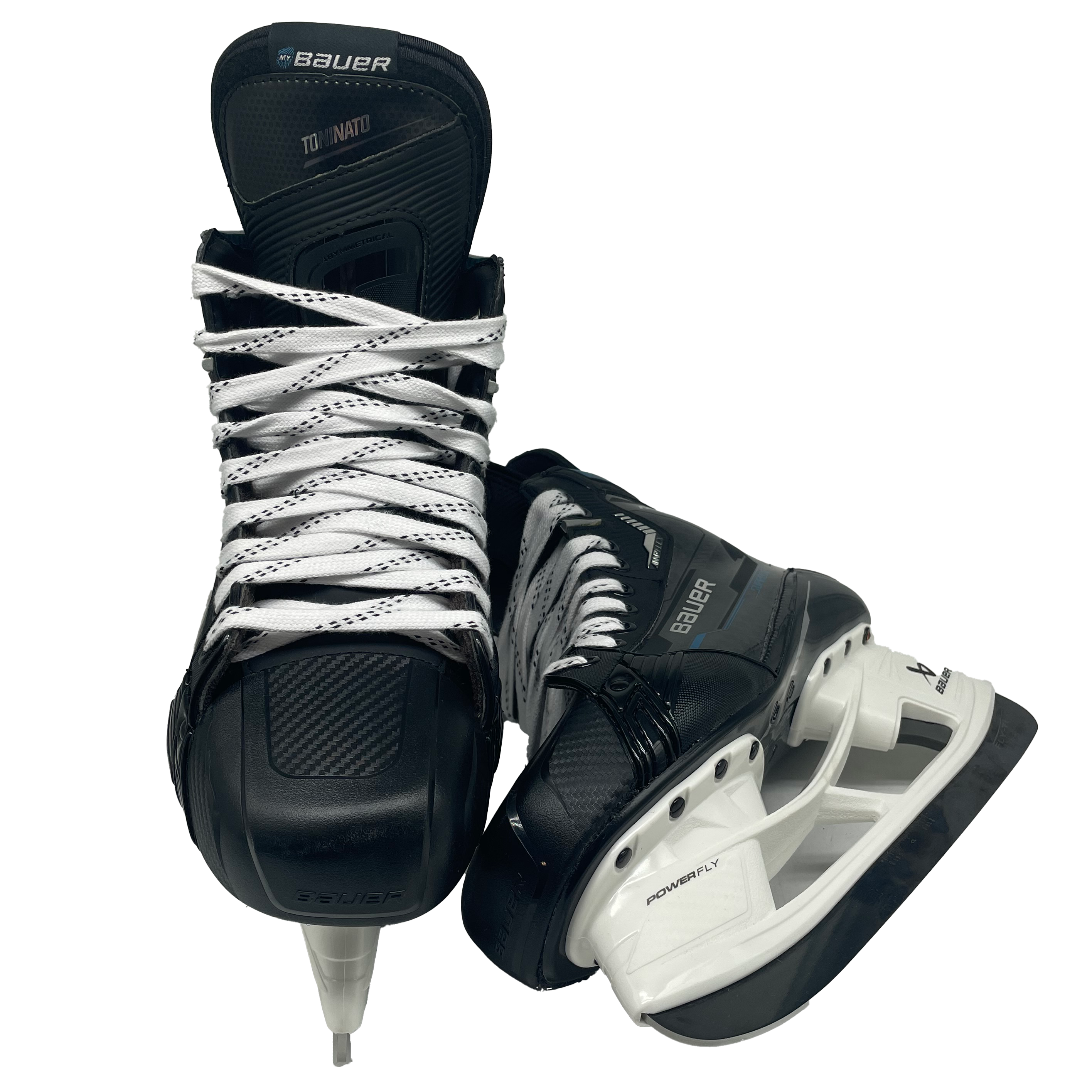 Bauer Supreme Mach - Pro Stock Hockey Skates - Size 8.25E (Blue)