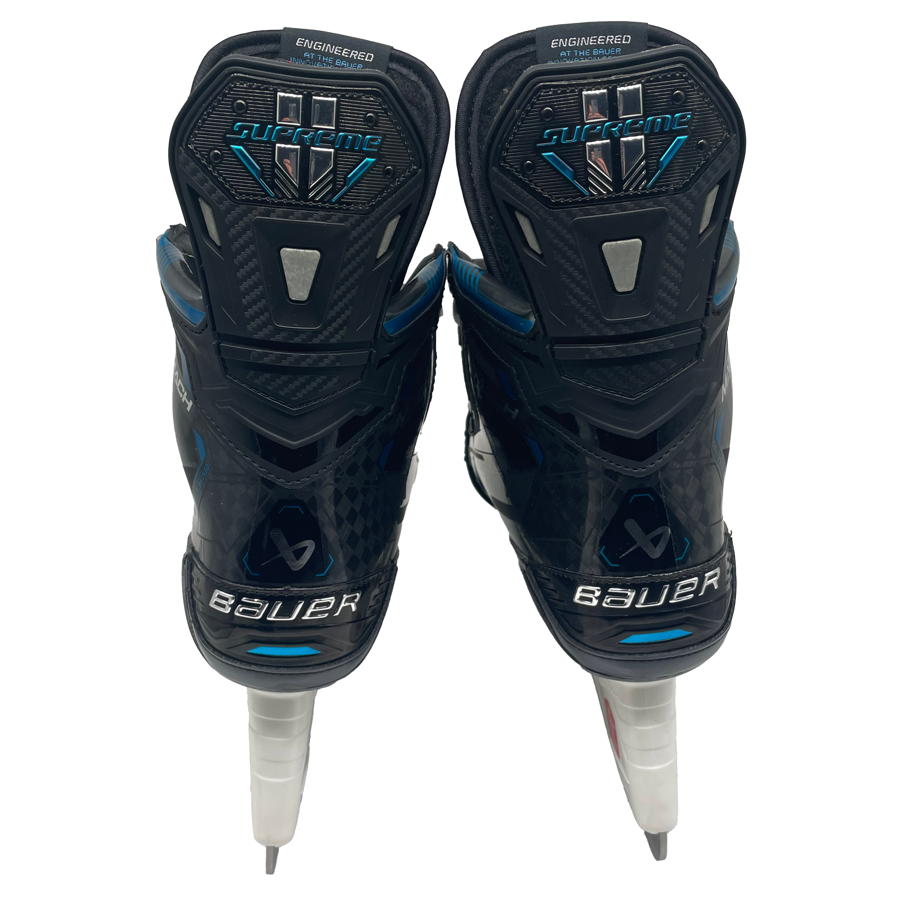 Bauer Supreme Mach - Pro Stock Hockey Skates - Size 8.25E (Blue)