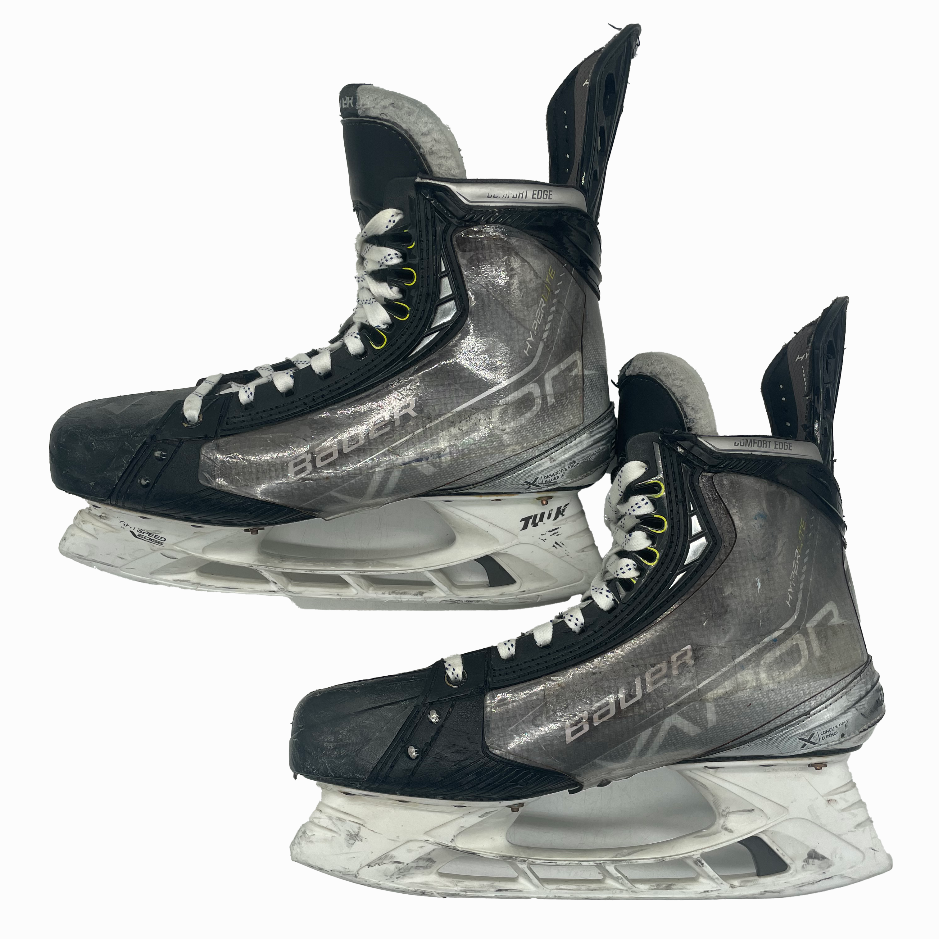 Bauer Vapor Hyperlite - Used Pro Stock Skates With Shot Blockers - Size 11EE