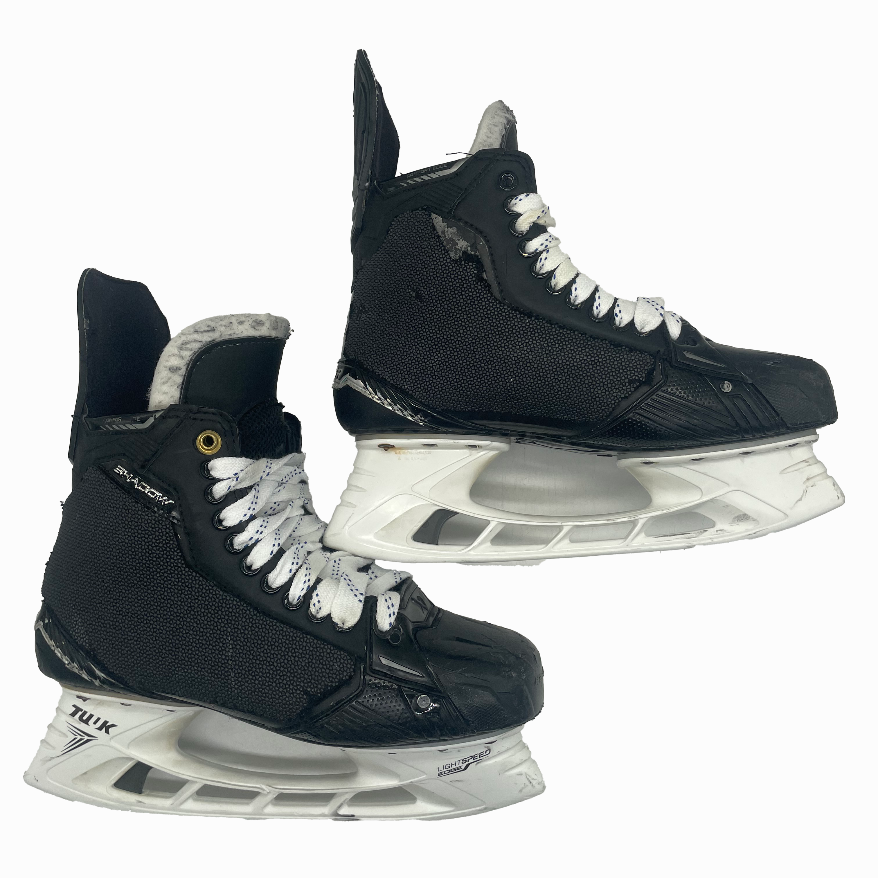 Bauer Supreme Shadow - Used Pro Stock Hockey Skates With Shot Blockers - Size 10EE