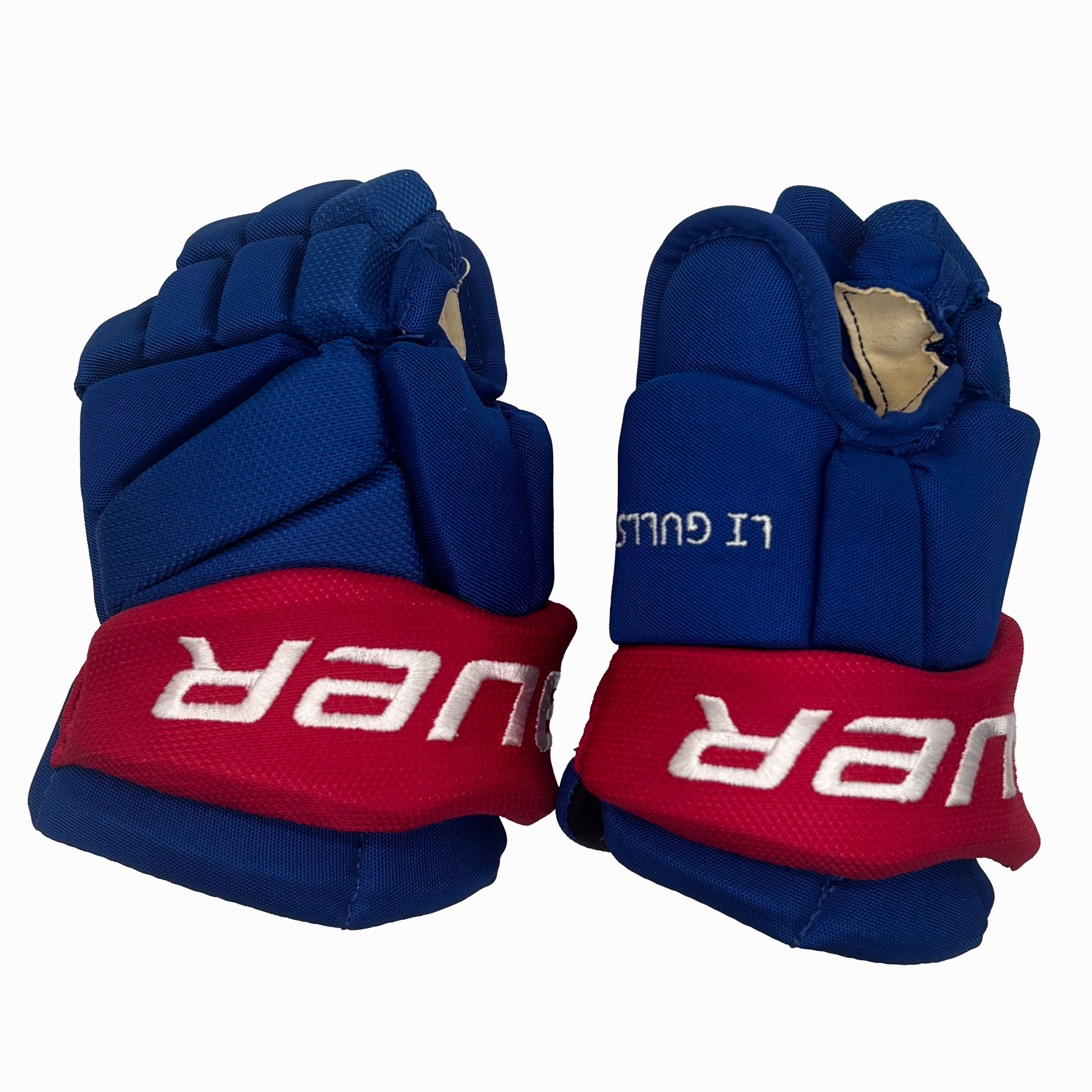 Gants d'équipe Bauer – Jeunesse (Bleu/Rouge/Blanc)