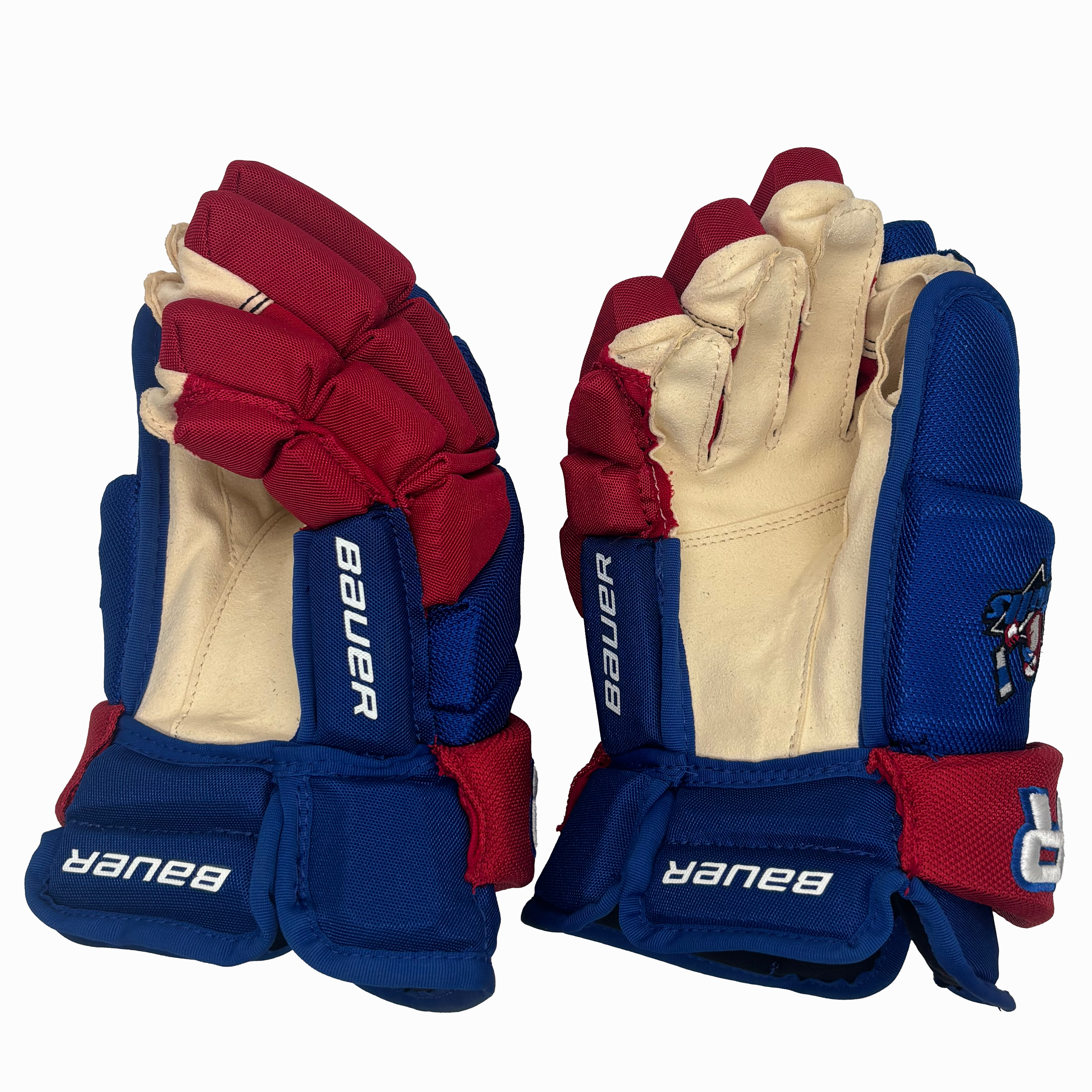 Bauer Team Vapor Pro Gloves - Senior (Blue/Red/White)