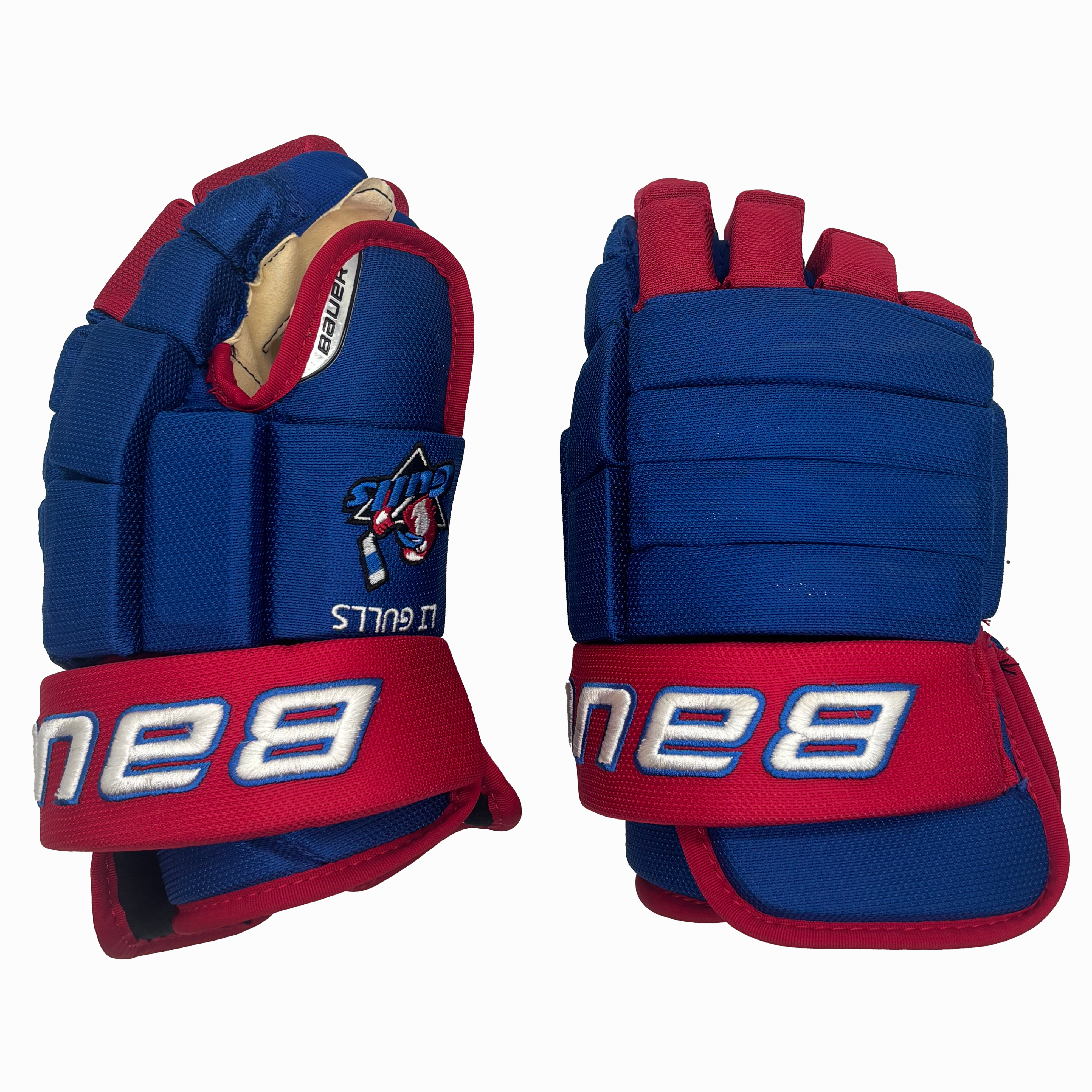 Bauer Pro Team Gloves - Senior (Blue/Red/White)