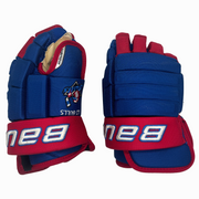 Bauer Pro Team Gloves - Senior (Blue/Red/White)
