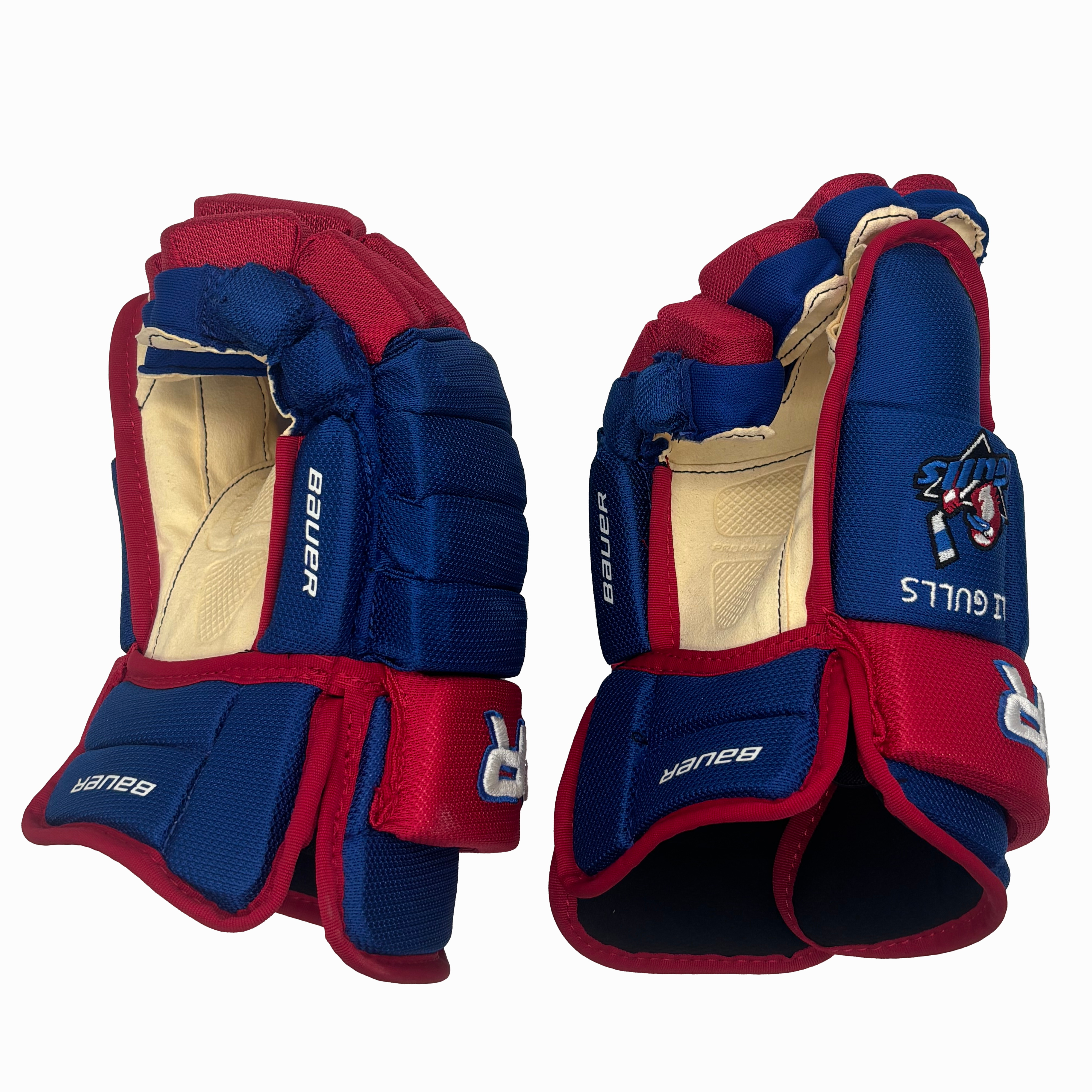 Bauer Pro Team Gloves - Junior (Blue/Red/White)