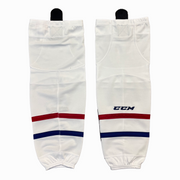 CCM - New Game Sock (White/Red/Blue)
