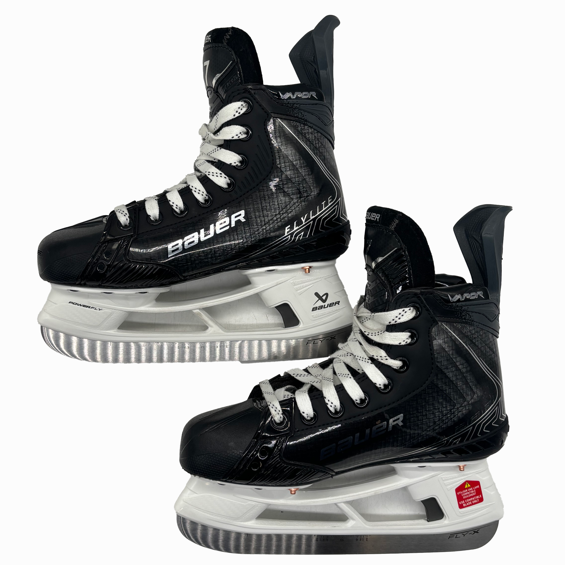 Bauer Vapor Flylite - Used PWHL Pro Stock Hockey Skates - Size 4.5D (Black)