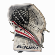 Bauer Vapor Hyperlite 2 - Used NCAA Pro Stock Goalie Glove (White/Red/Blue)