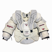 Vaughn Velocity V6 2200 Pro - Plastron de gardien de but professionnel d'occasion (blanc)